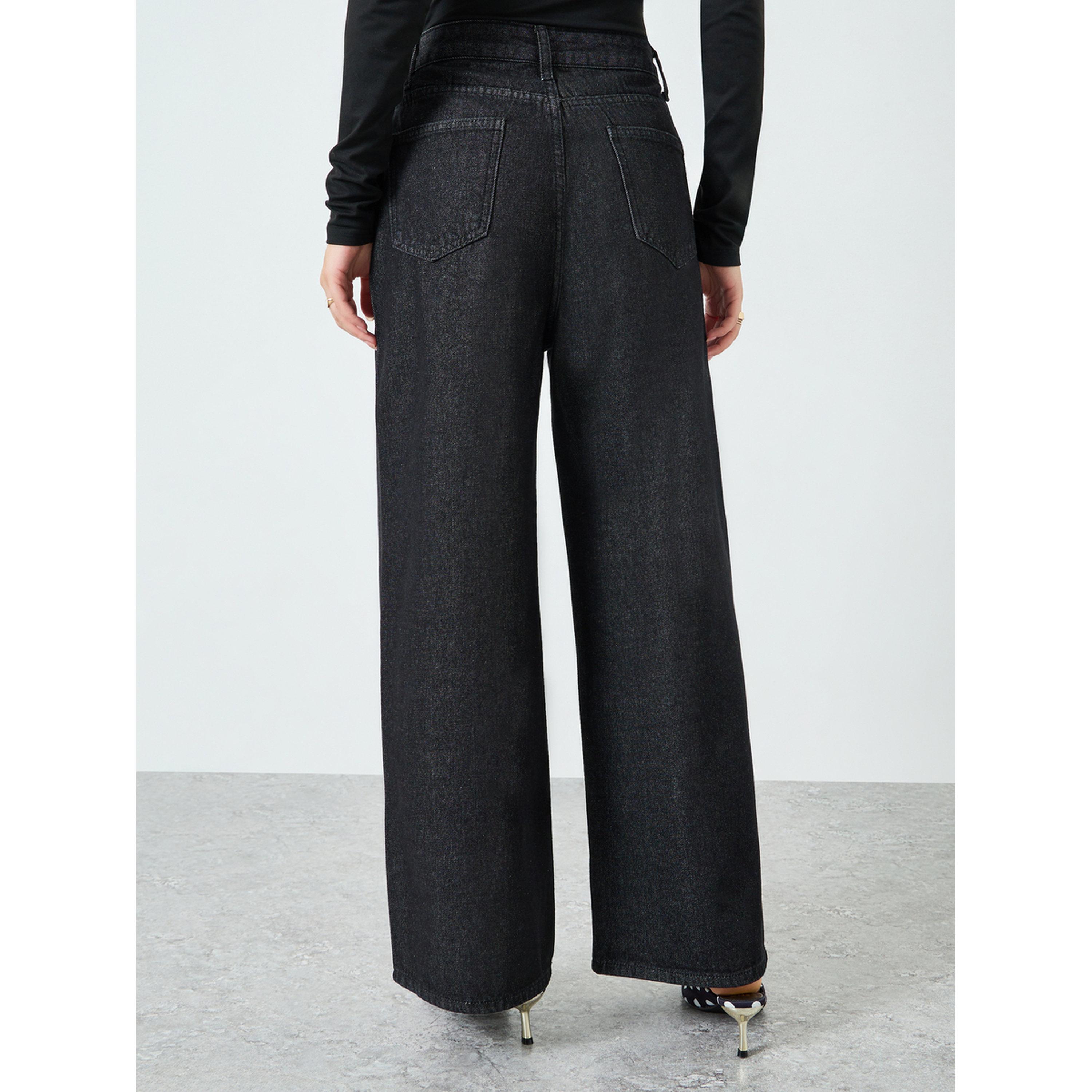Styli Women Black Wide Leg Jeans-women-clothing-bottoms-jeans-image-4