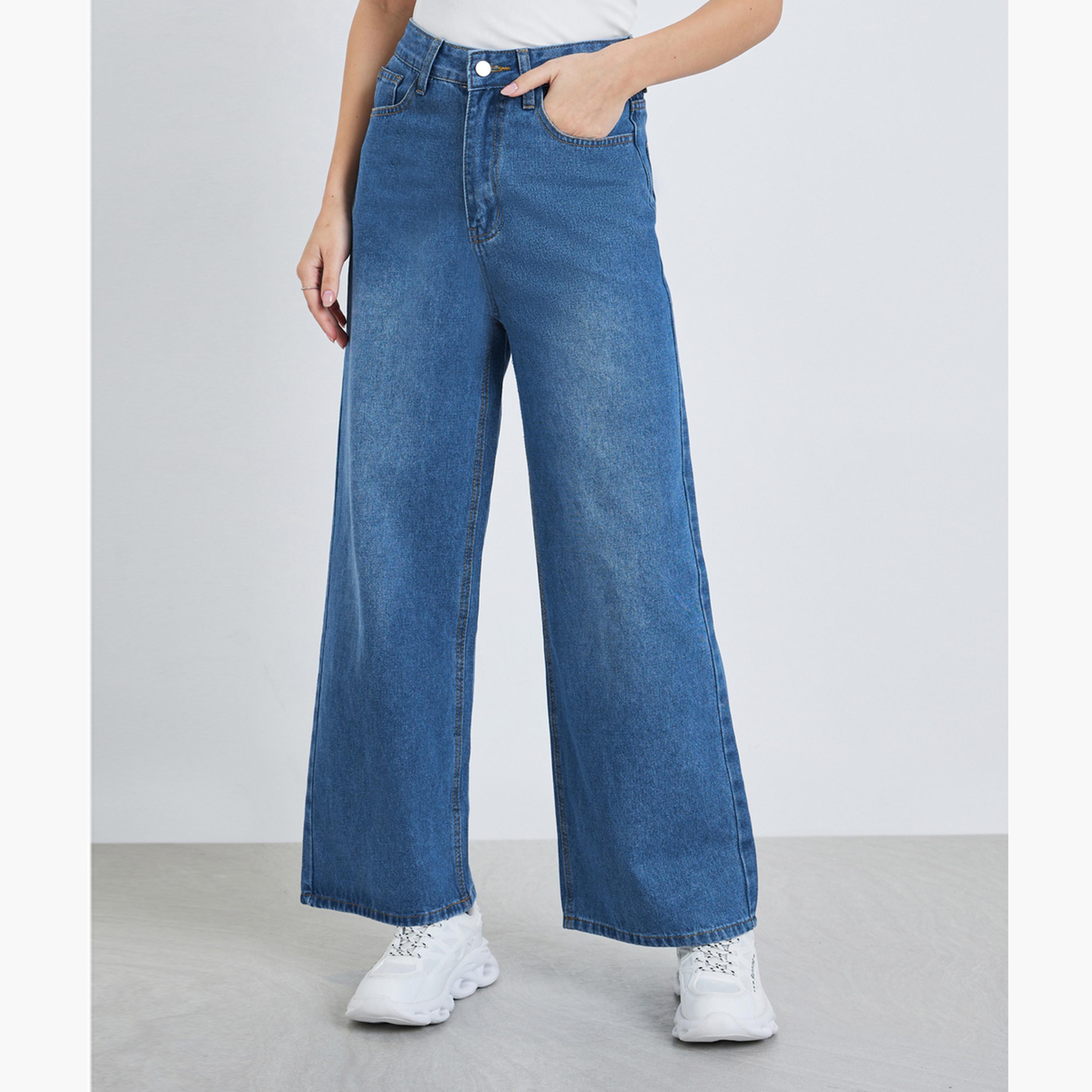 Styli Women High Rise Wide Leg Jeans-women-clothing-bottoms-jeans-image-1
