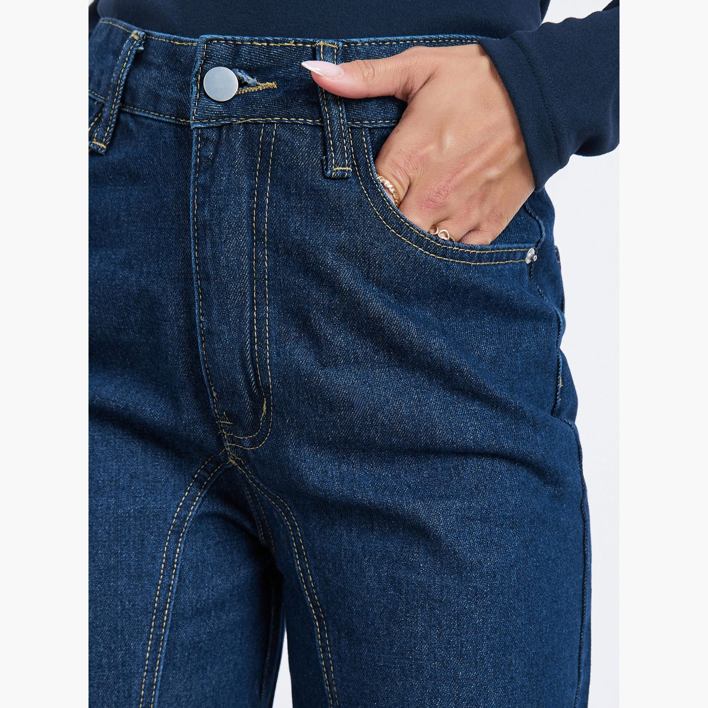 جينز بأرجل واسعة بخصر مرتفع-women-clothing-bottoms-jeans-image-3