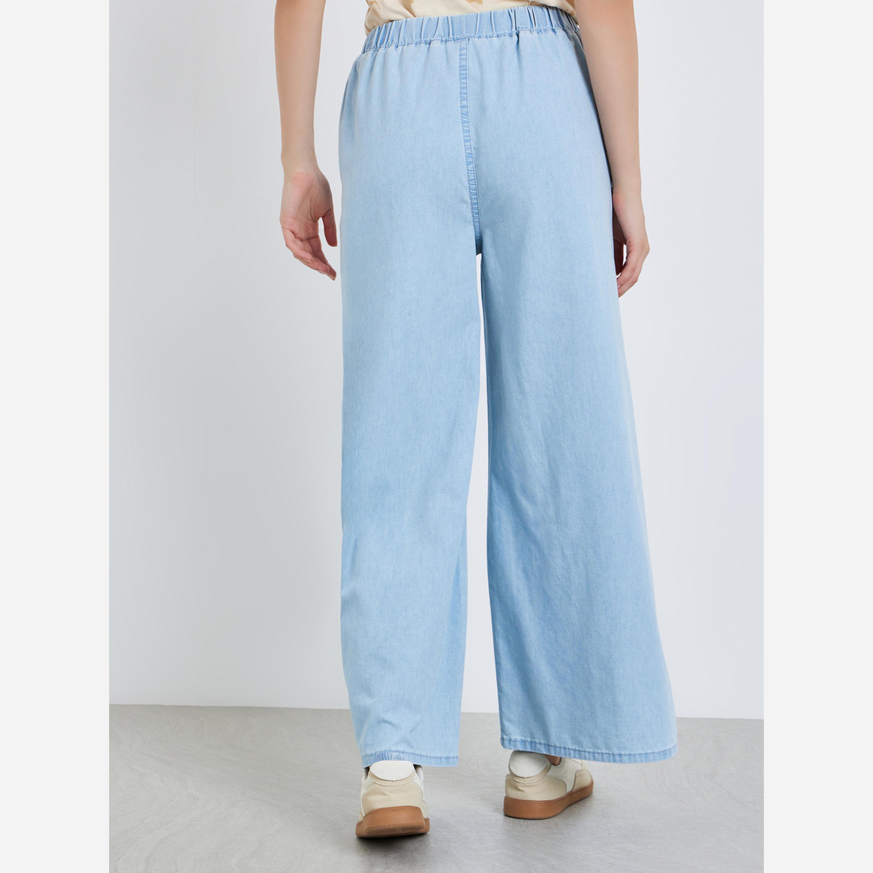 ستايلي - بنطال جينز نسائي واسع الساقين بخصر عالٍ-women-clothing-bottoms-jeans-image-3