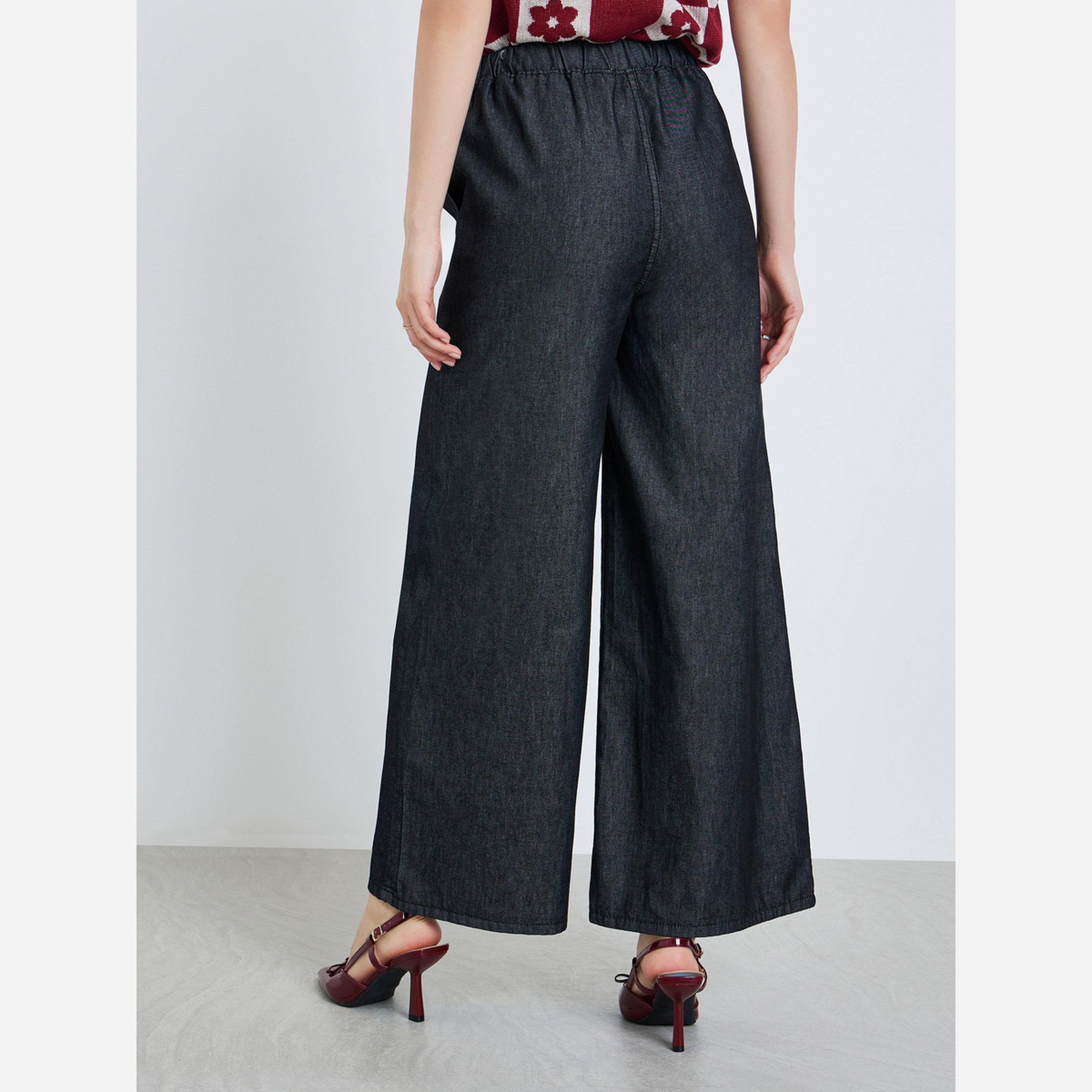 ستايلي - بنطال جينز نسائي واسع الساقين بخصر عالٍ-women-clothing-bottoms-jeans-image-3