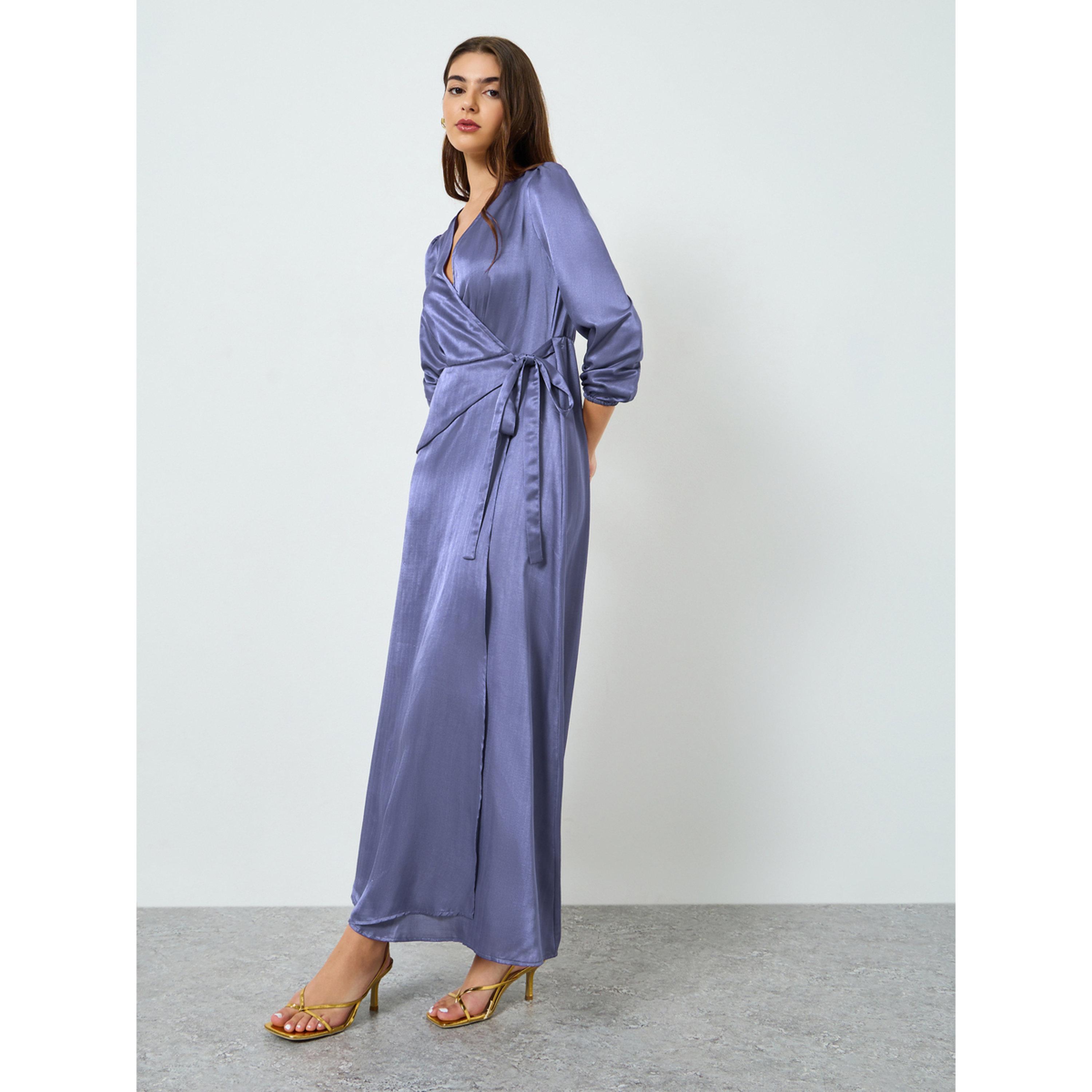 Styli Women Purple Wrap Maxi Dress-women-clothing-dresses-image-3