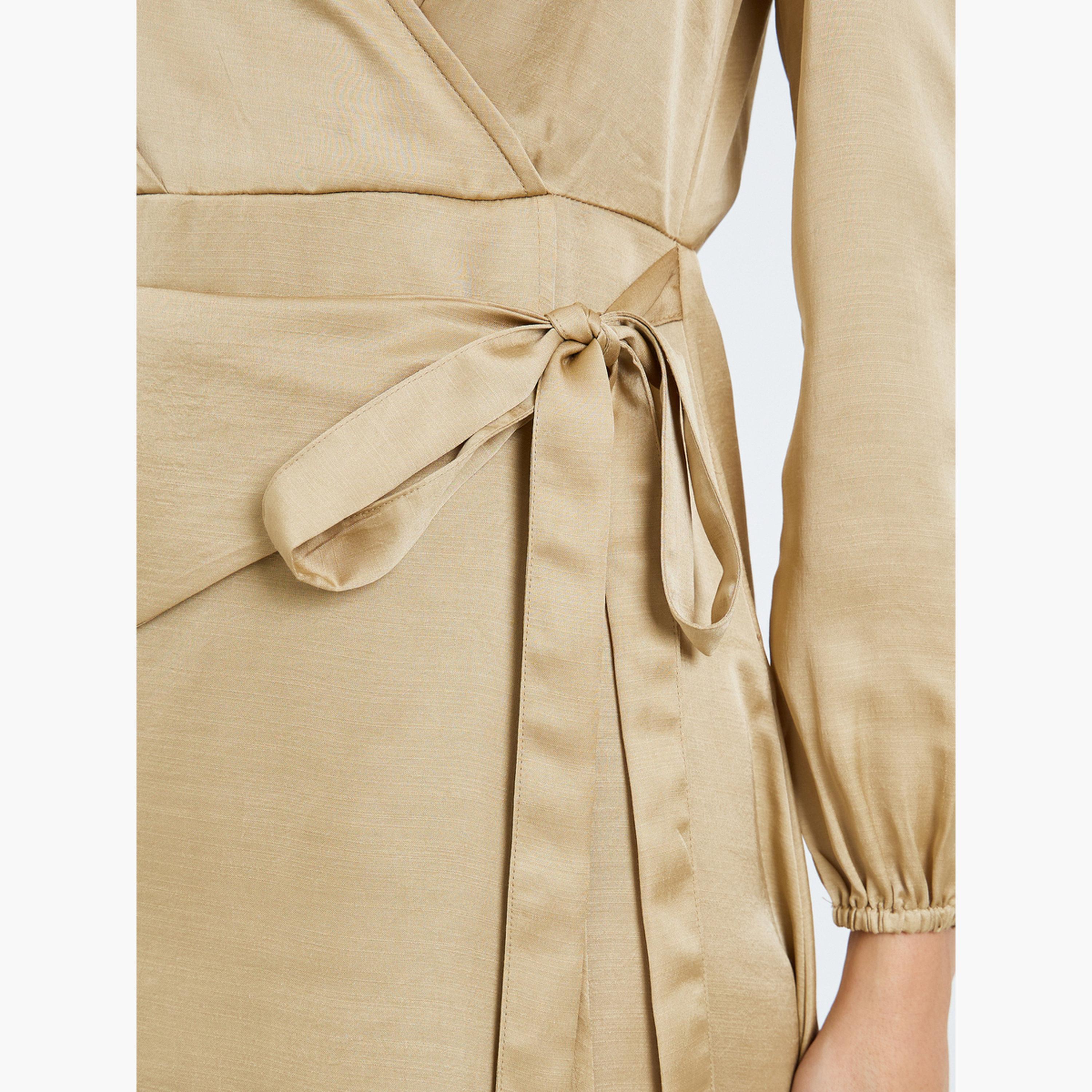 فستان طويل بنمط لف-women-clothing-dresses-image-5
