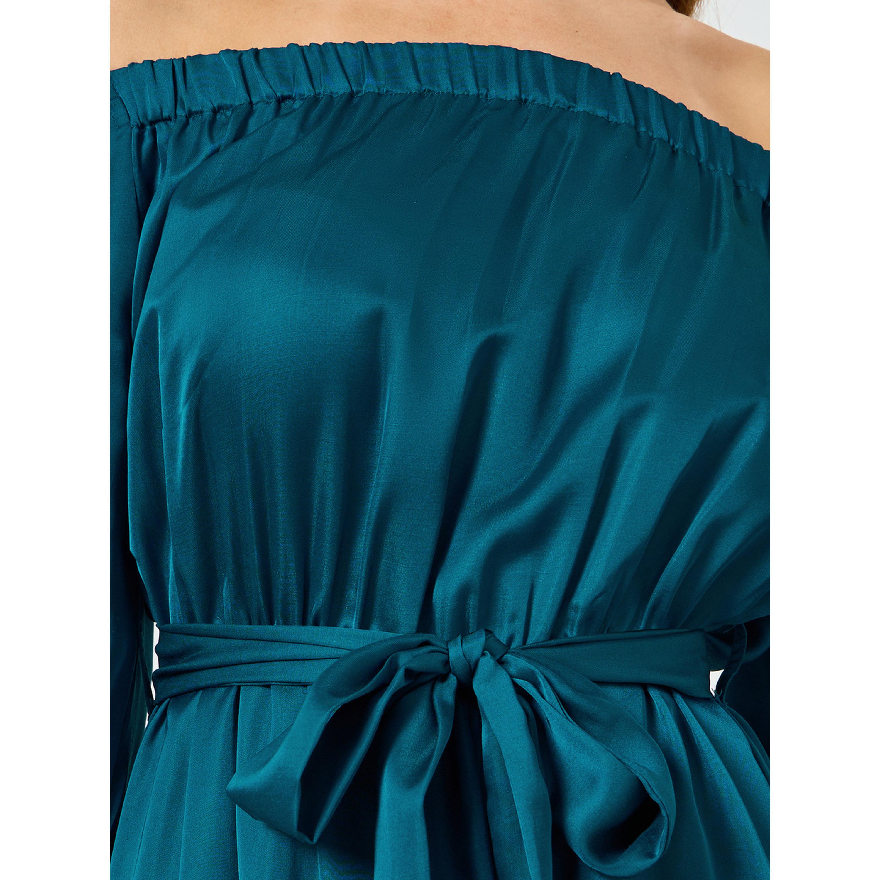 فستان طويل مكشوف الأكتاف مع حزام ربط-women-clothing-dresses-image-5