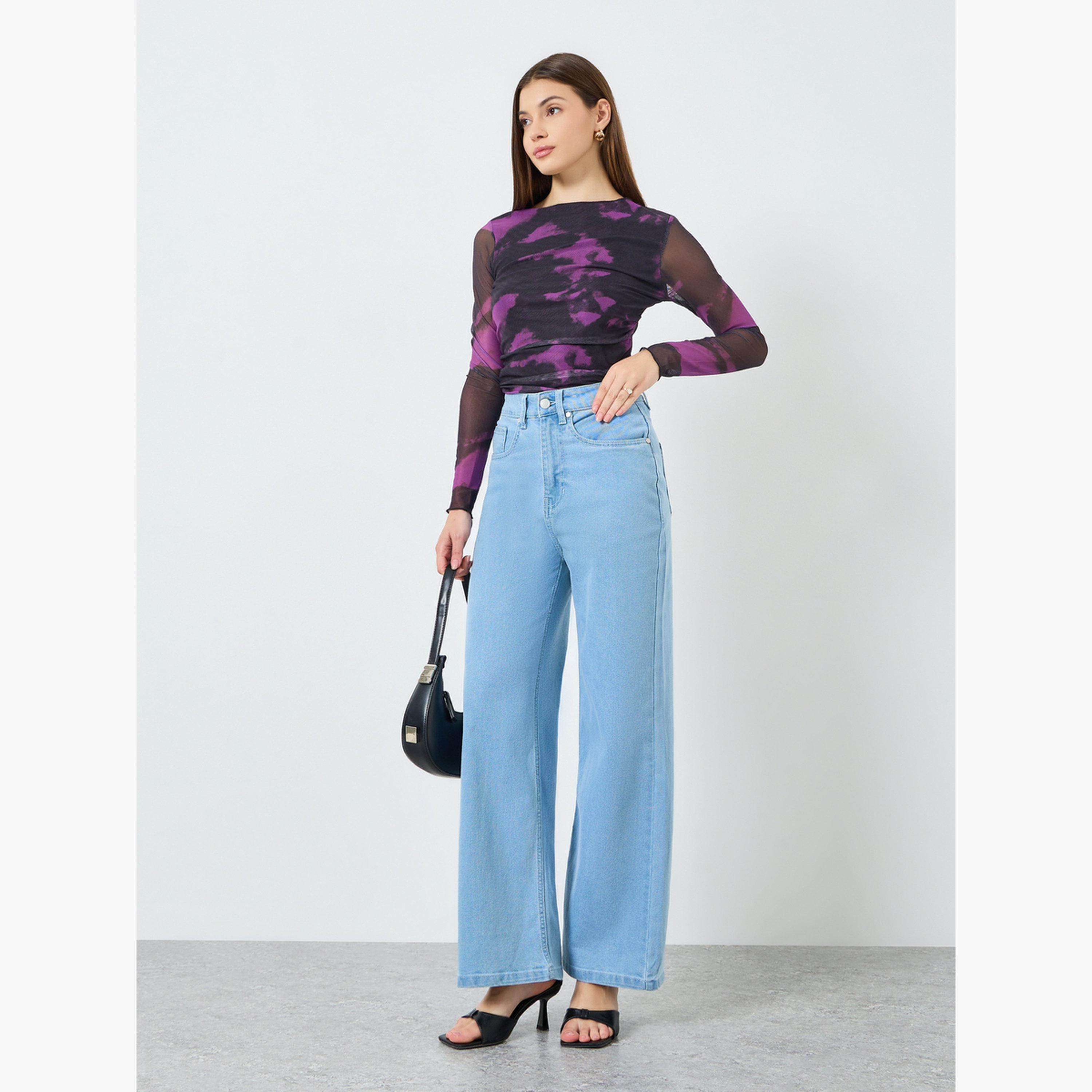 Styli Women Blue Wide Leg Jeans-women-clothing-bottoms-jeans-image-2