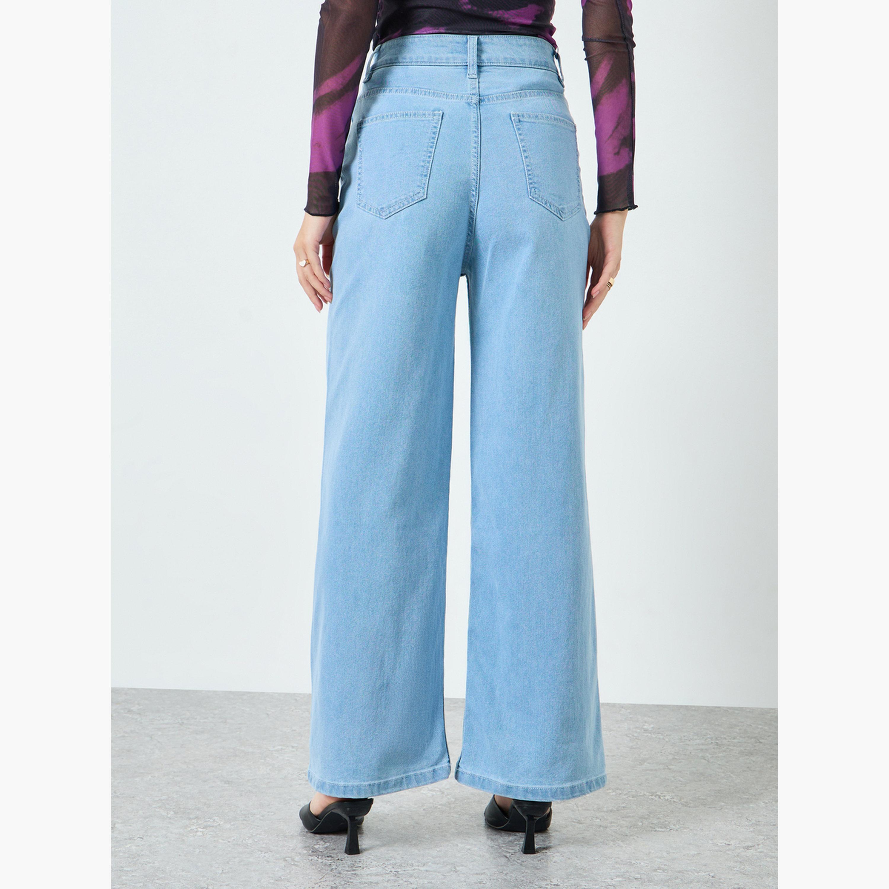 Styli Women Blue Wide Leg Jeans-women-clothing-bottoms-jeans-image-4