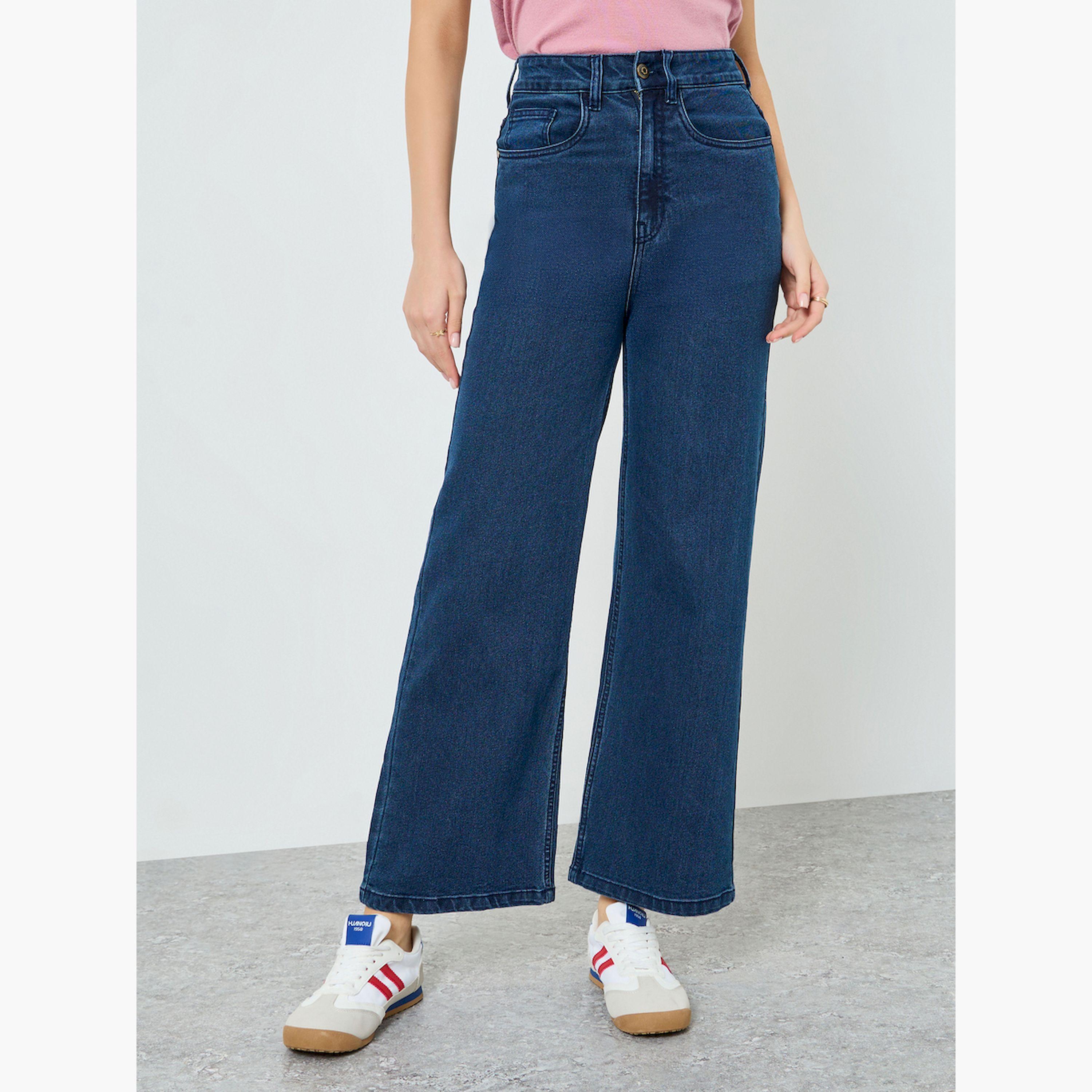 جينز بساق واسعة وخصر مرتفع-women-clothing-bottoms-jeans-image-1