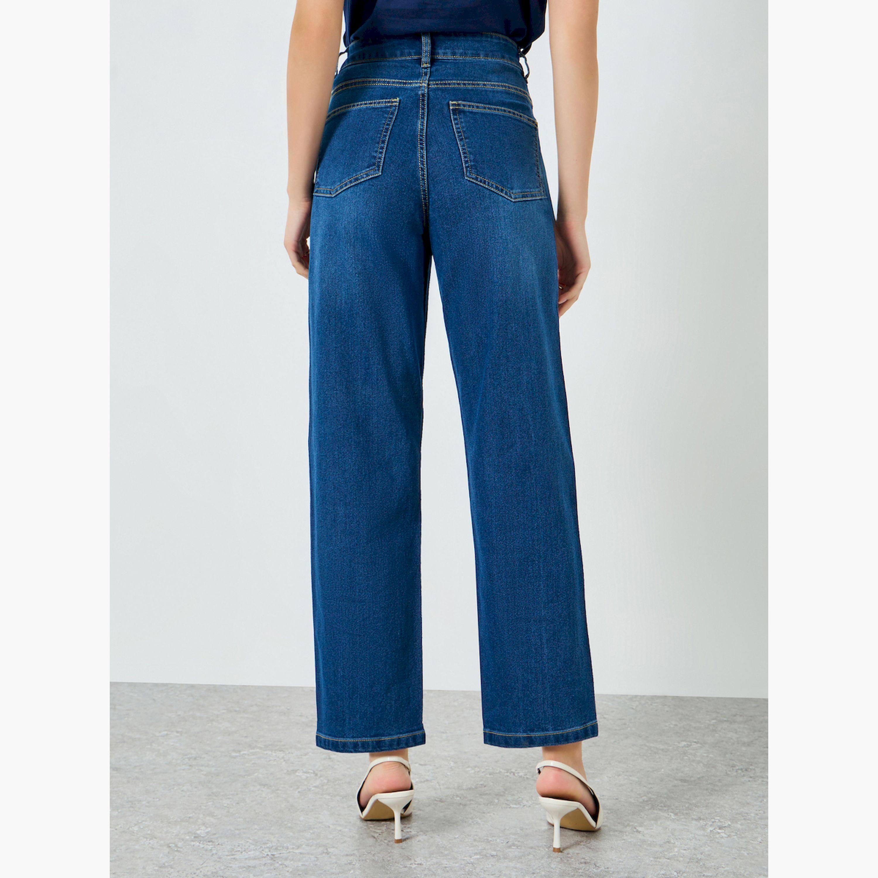 Styli Women Mid Rise Barrel Fit Faded Jeans-women-clothing-bottoms-jeans-image-4