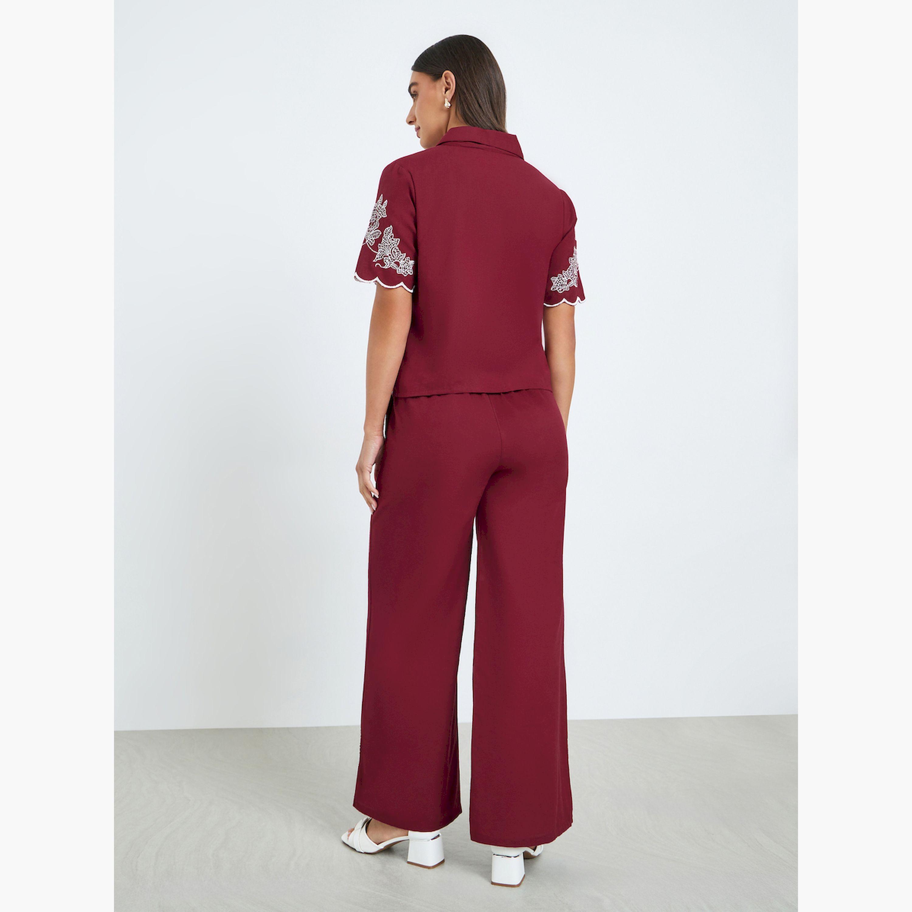 Styli Women Embroidered Top and Trousers Co-Ords-women-clothing-coordsets-image-5