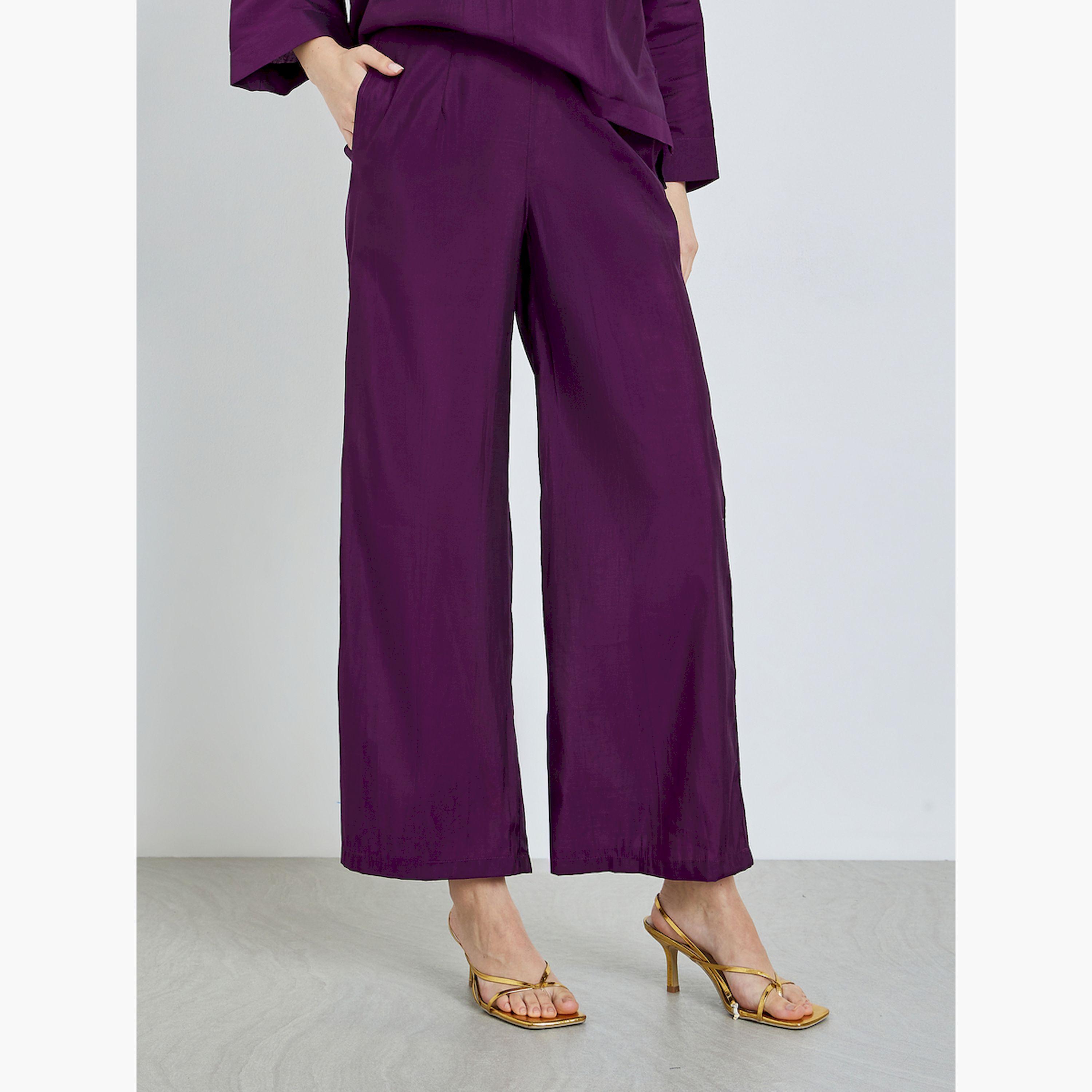 طقم منسق من بلوزة وبنطال منمق بالترتر-women-clothing-coordsets-image-4