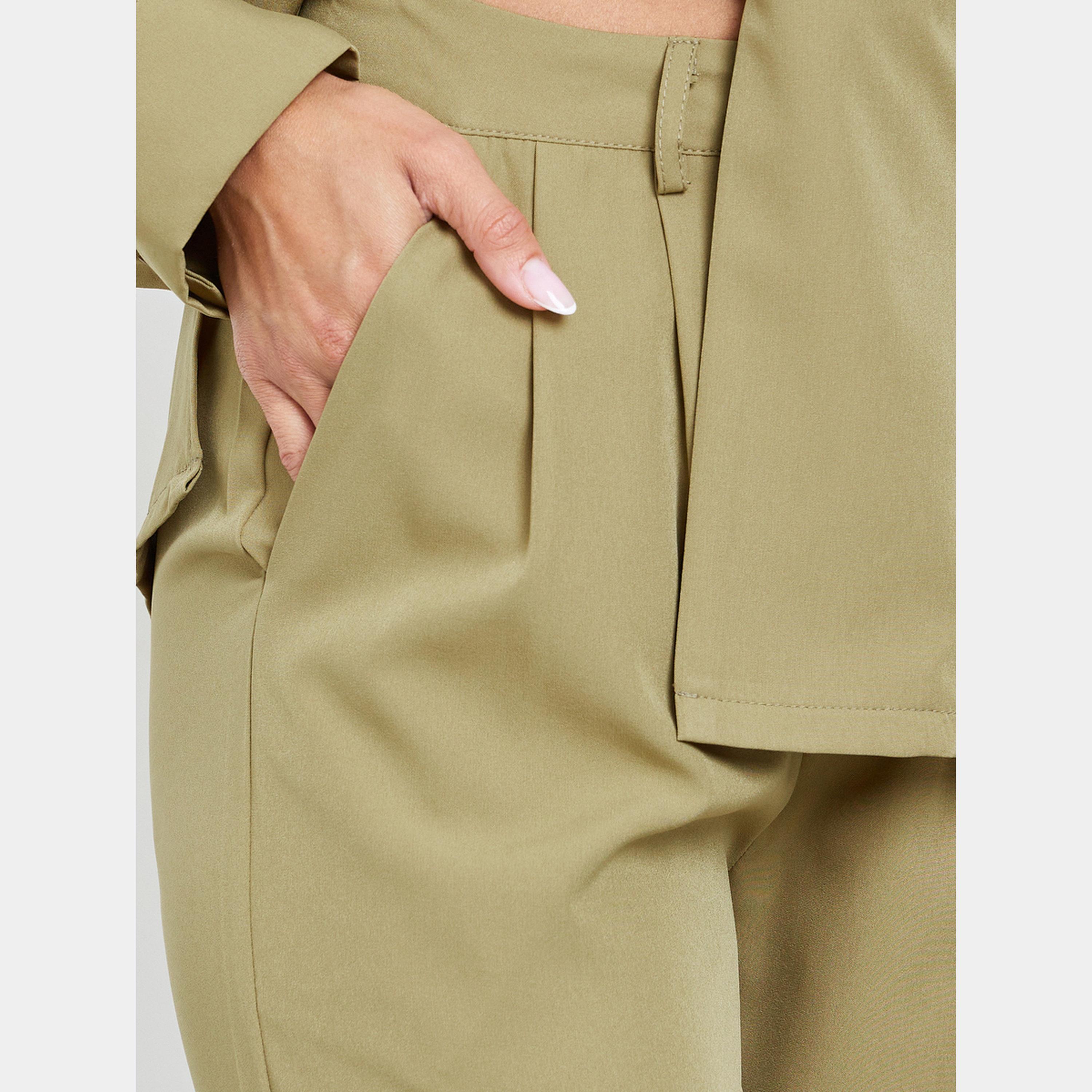 ستايلي - قميص وبنطال لف لون زيتوني-women-clothing-coordsets-image-5