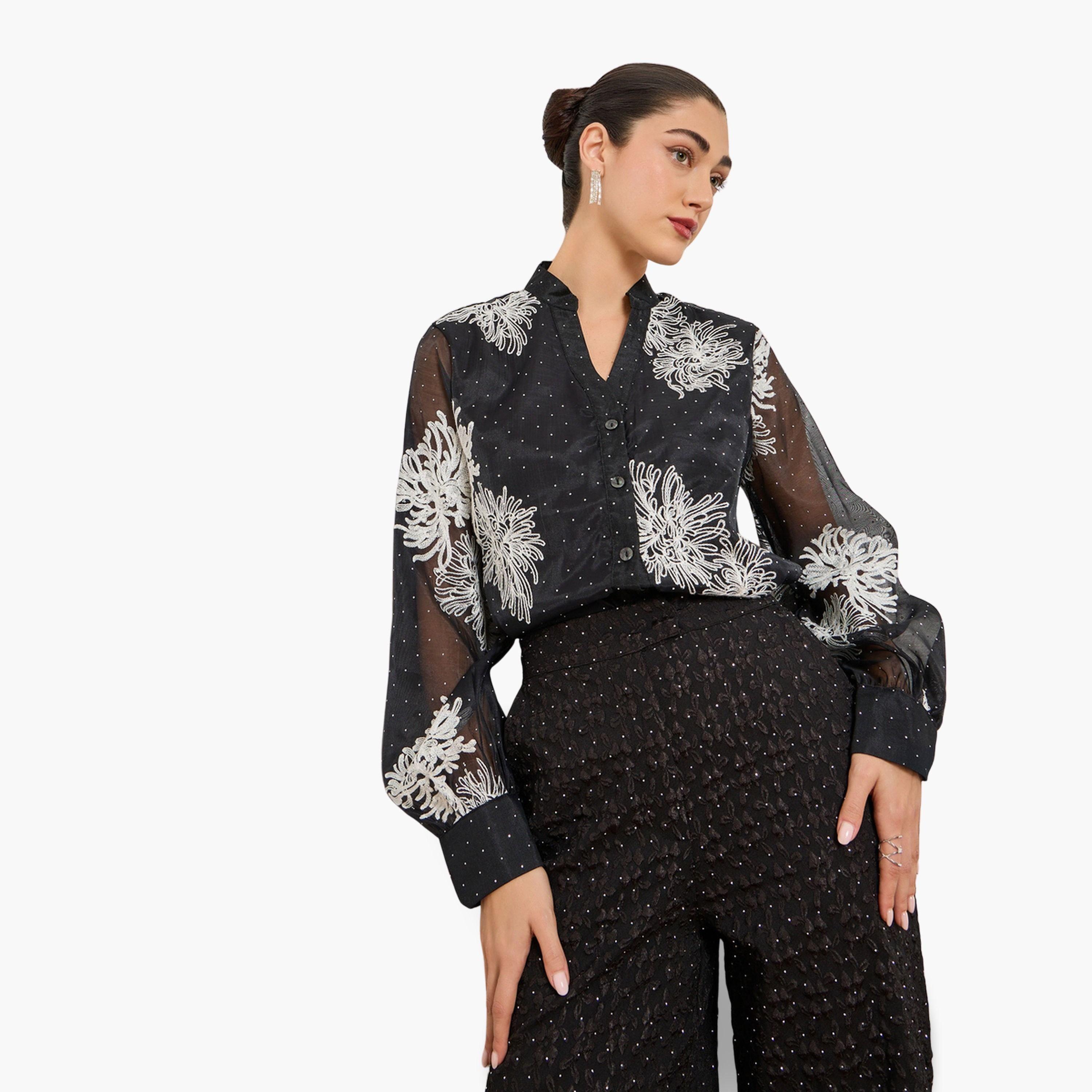 بلوزة بأزرار ومطرزة-women-clothing-shirtsandblouses-blouses-image-4