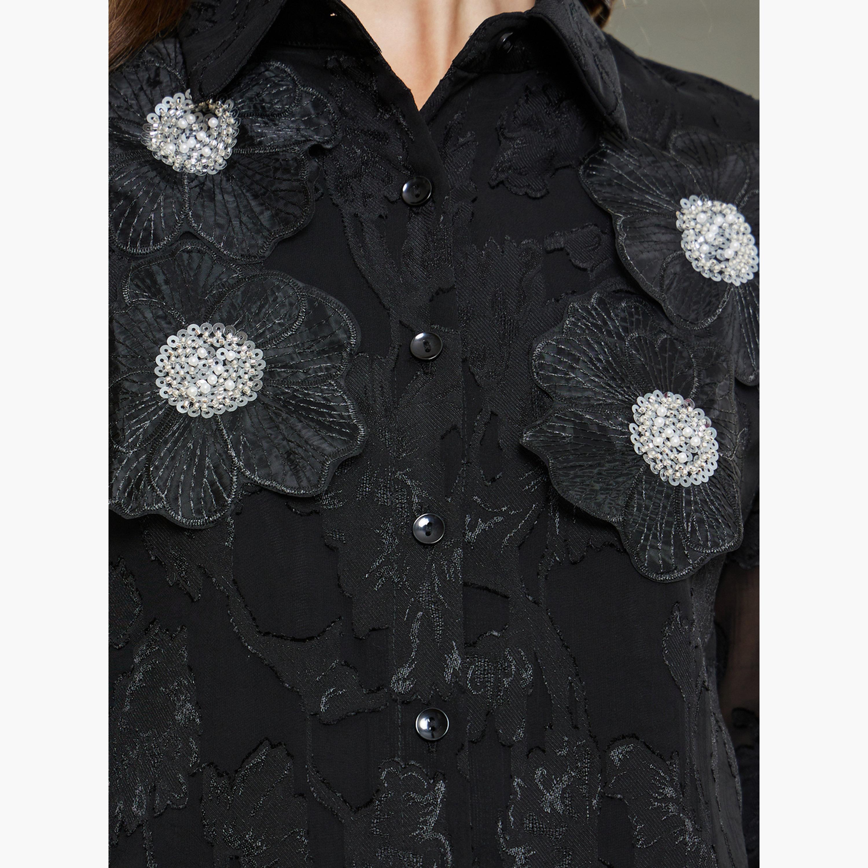 بلوزة شفافة جاكار بأزهار-women-clothing-shirtsandblouses-shirts-image-4