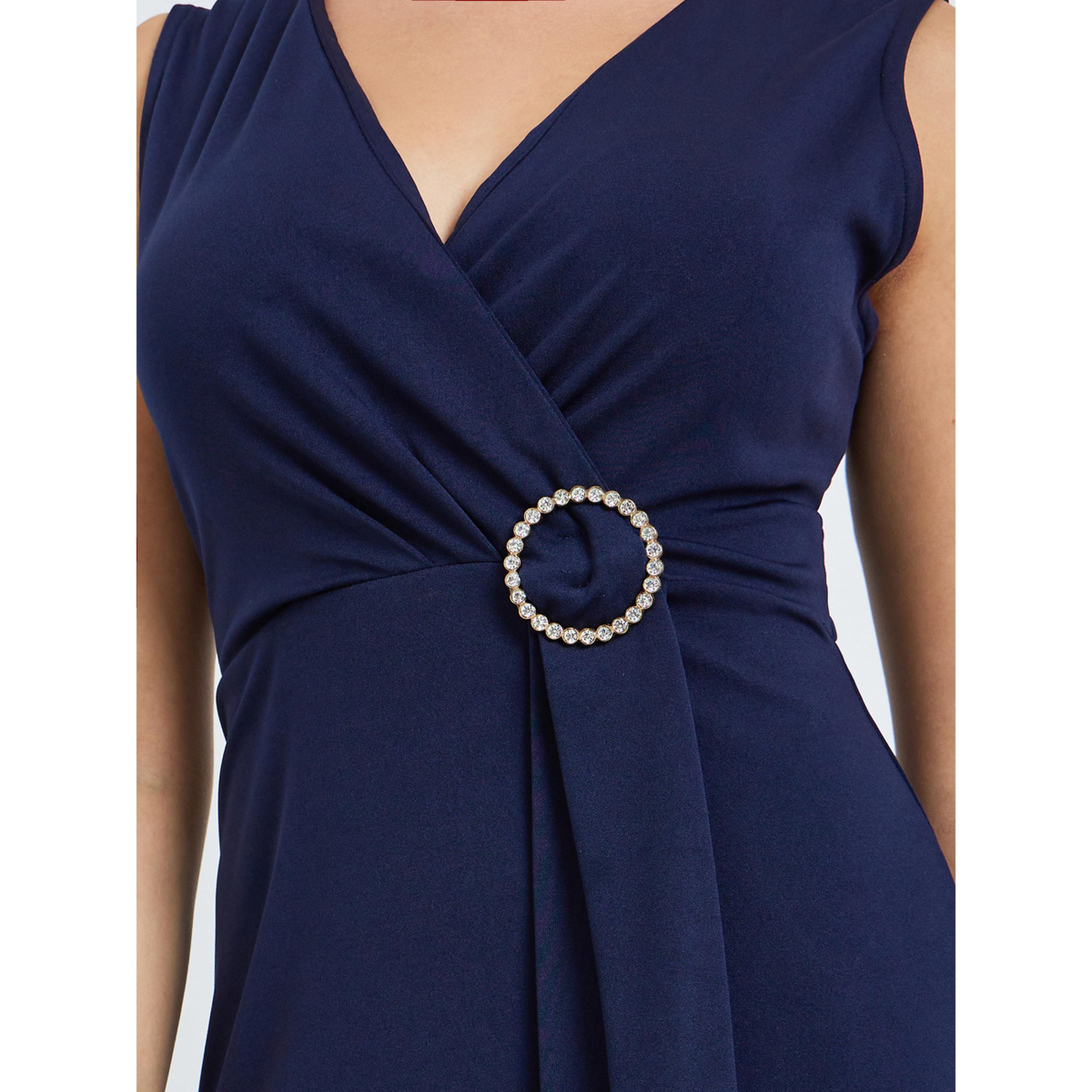 فستان طويل شيث سادة بدون أكمام-women-clothing-dresses-image-5