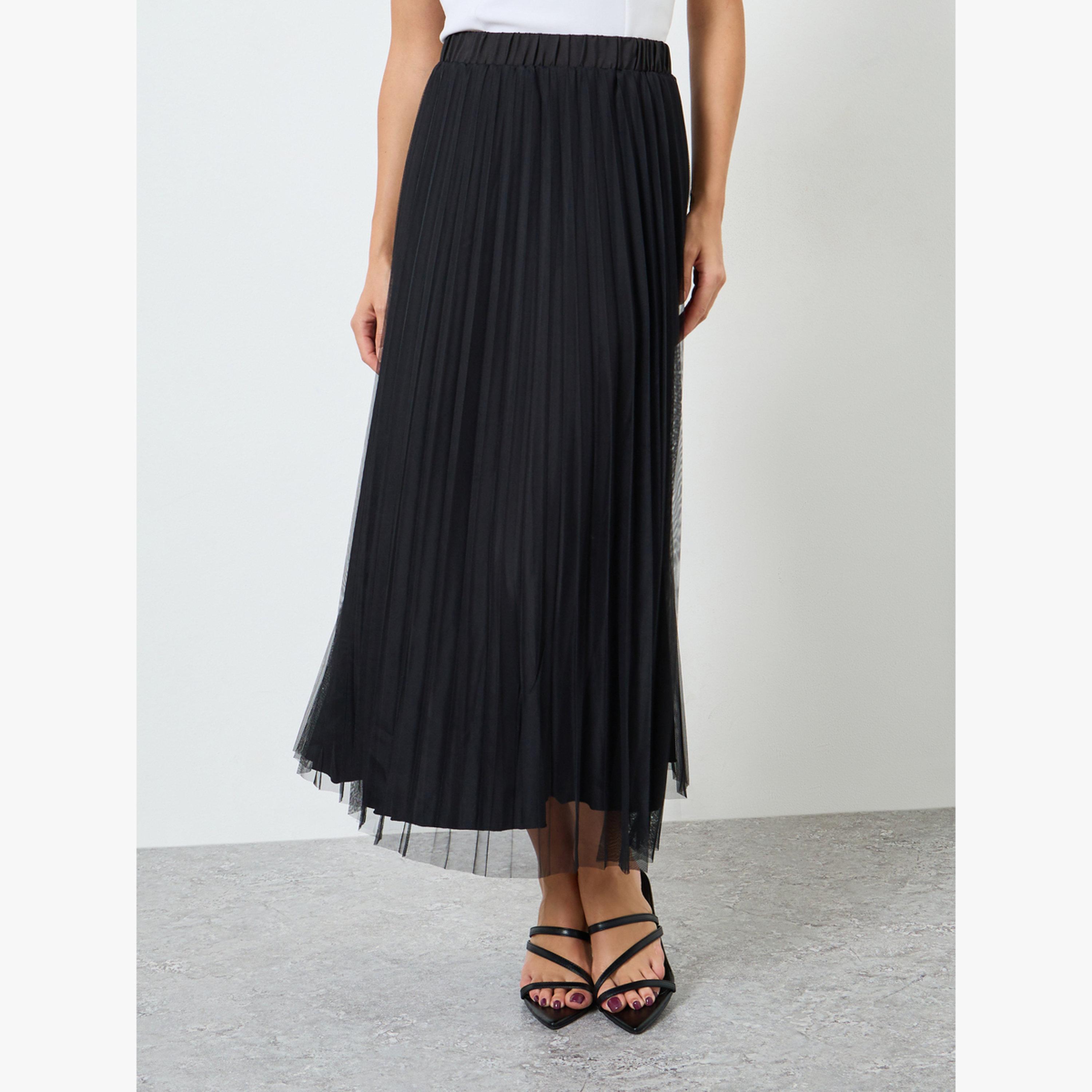 Take Two Women Lapel Button Front Blazer and Mesh Skirt Co-Ords-women-clothing-coordsets-image-4