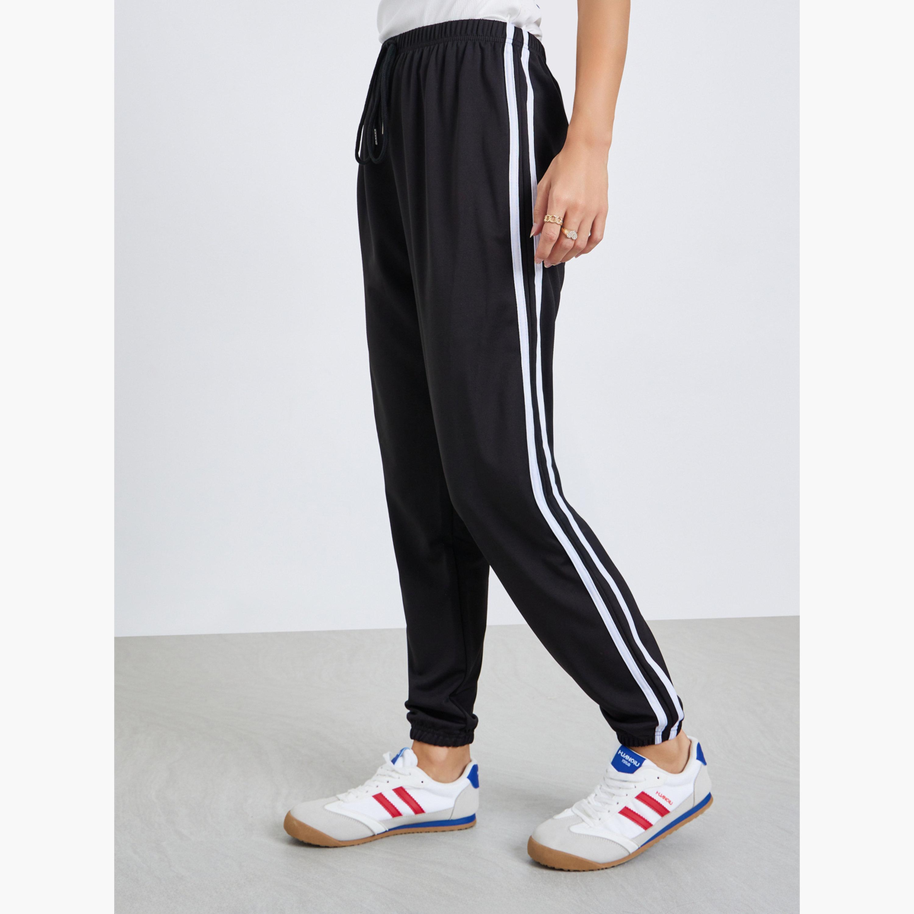 بنطال رياضي جوغرز مخطط برباط-women-clothing-bottoms-joggers-image-1