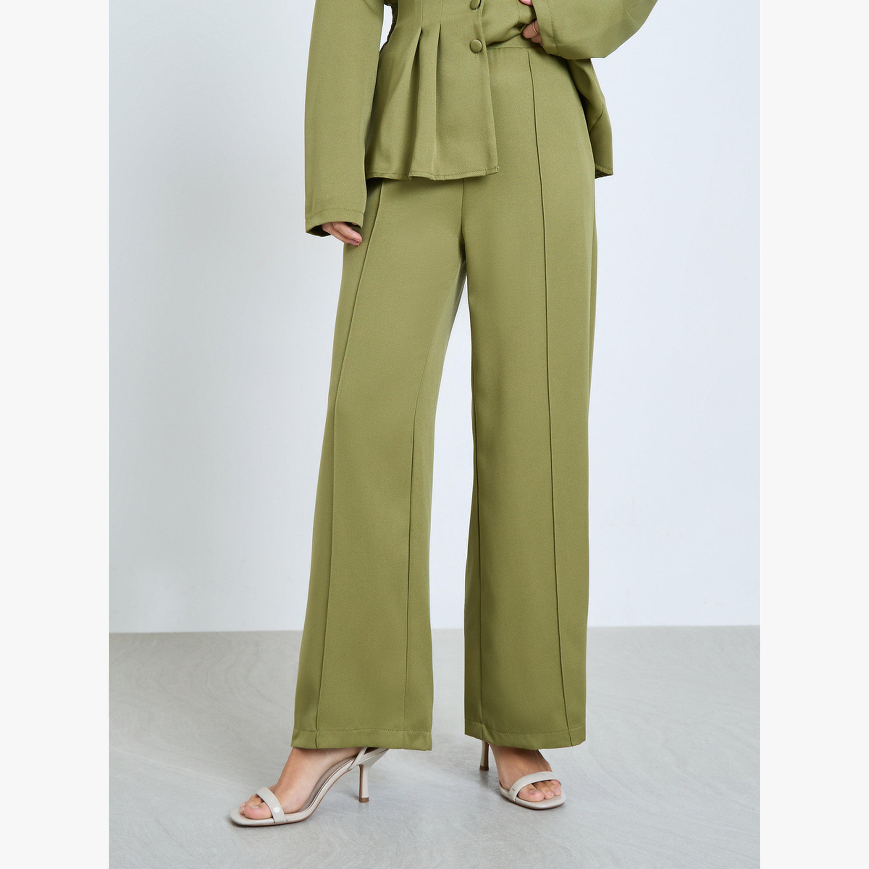 Take Two Olive Peplum Blazer and Trousers Co-ords-women-clothing-coordsets-image-4