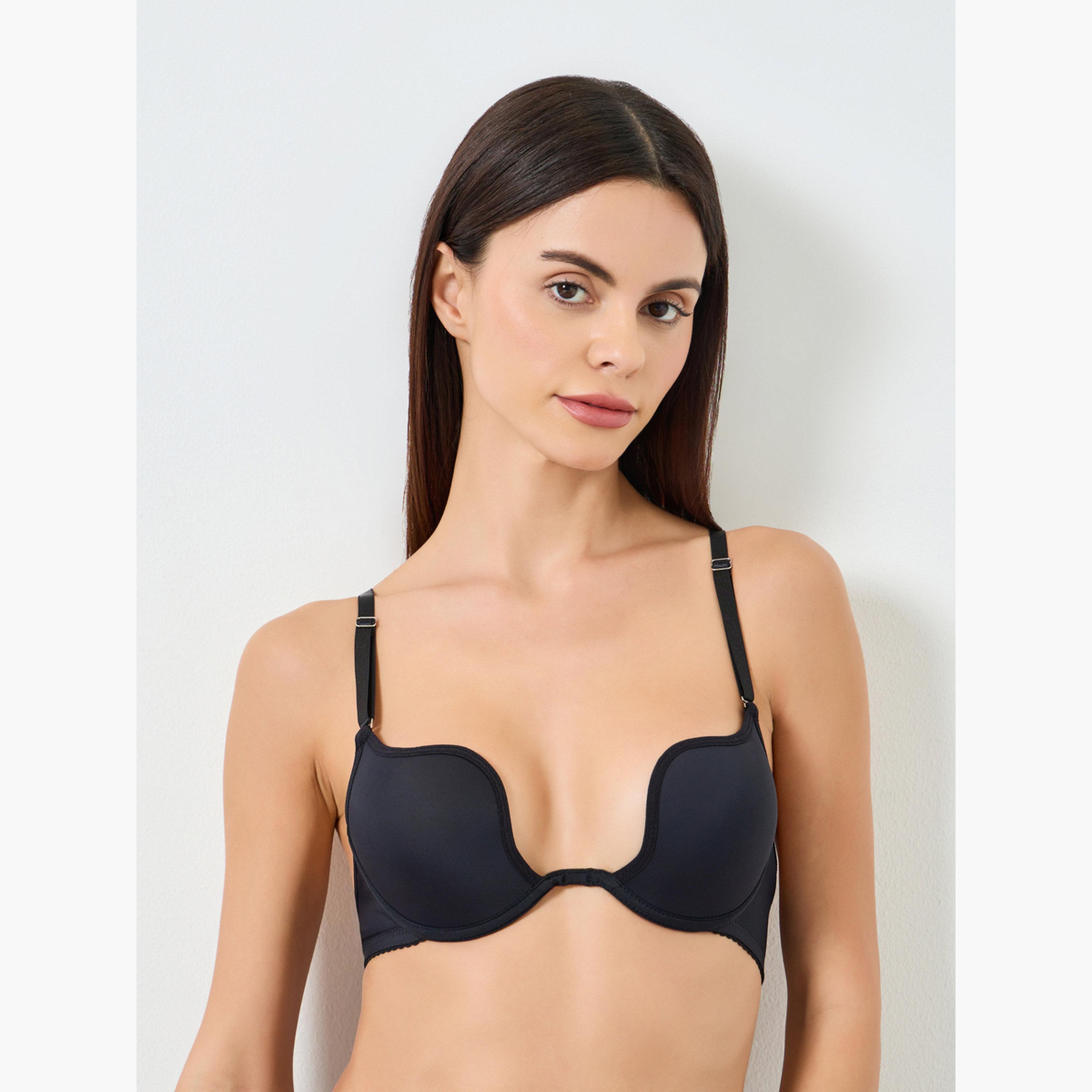 Take Two Solid Padded Wired Bra-women-clothing-lingerie-bras-image-1