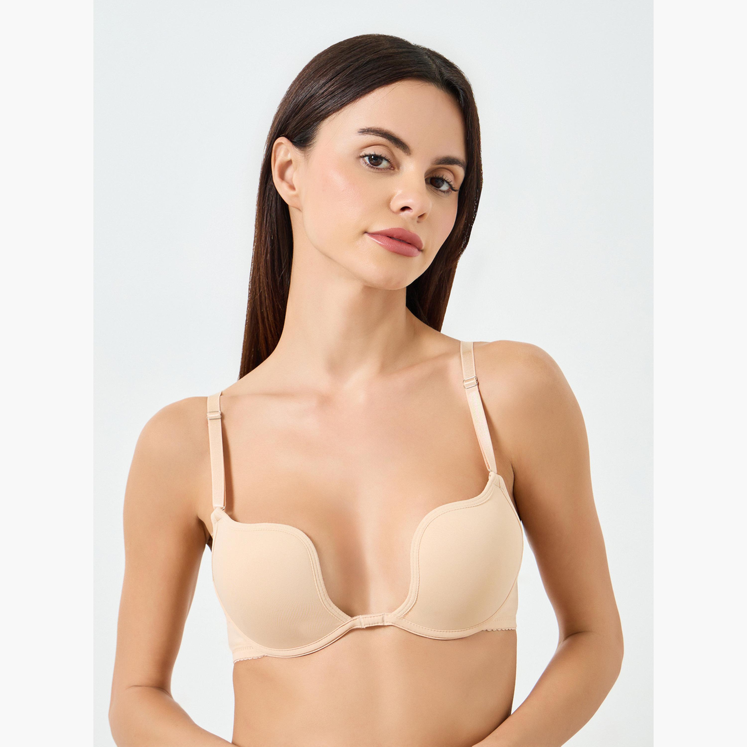 Take Two Solid Padded Wired Bra-women-clothing-lingerie-bras-image-1