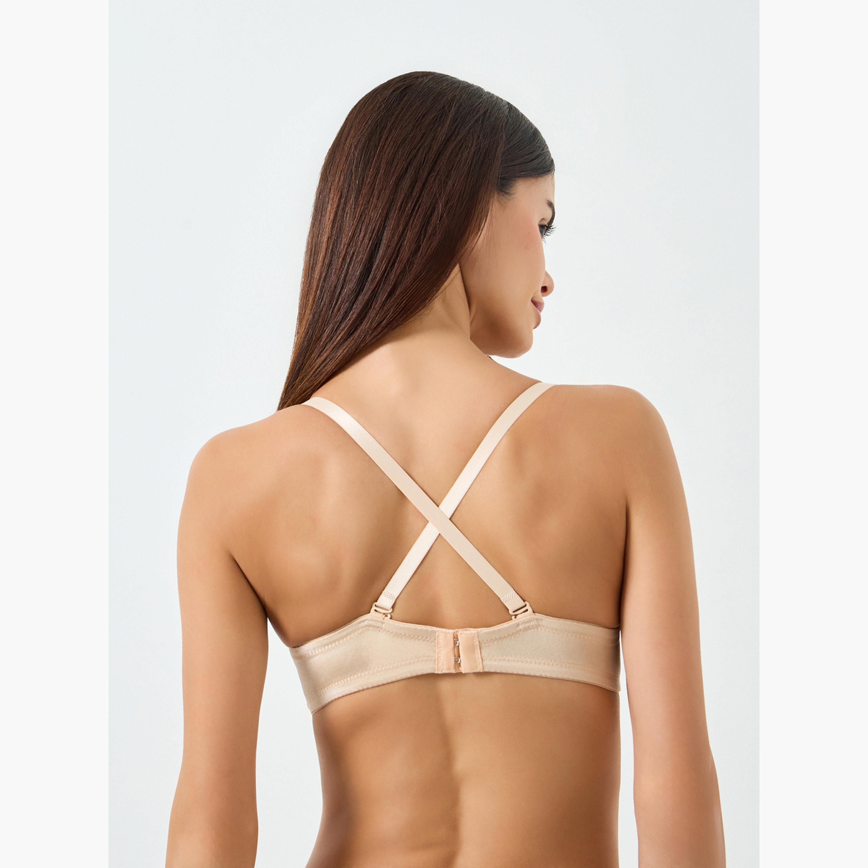 Take Two Women Beige Solid Padded Wired Bra-women-clothing-lingerie-bras-image-6