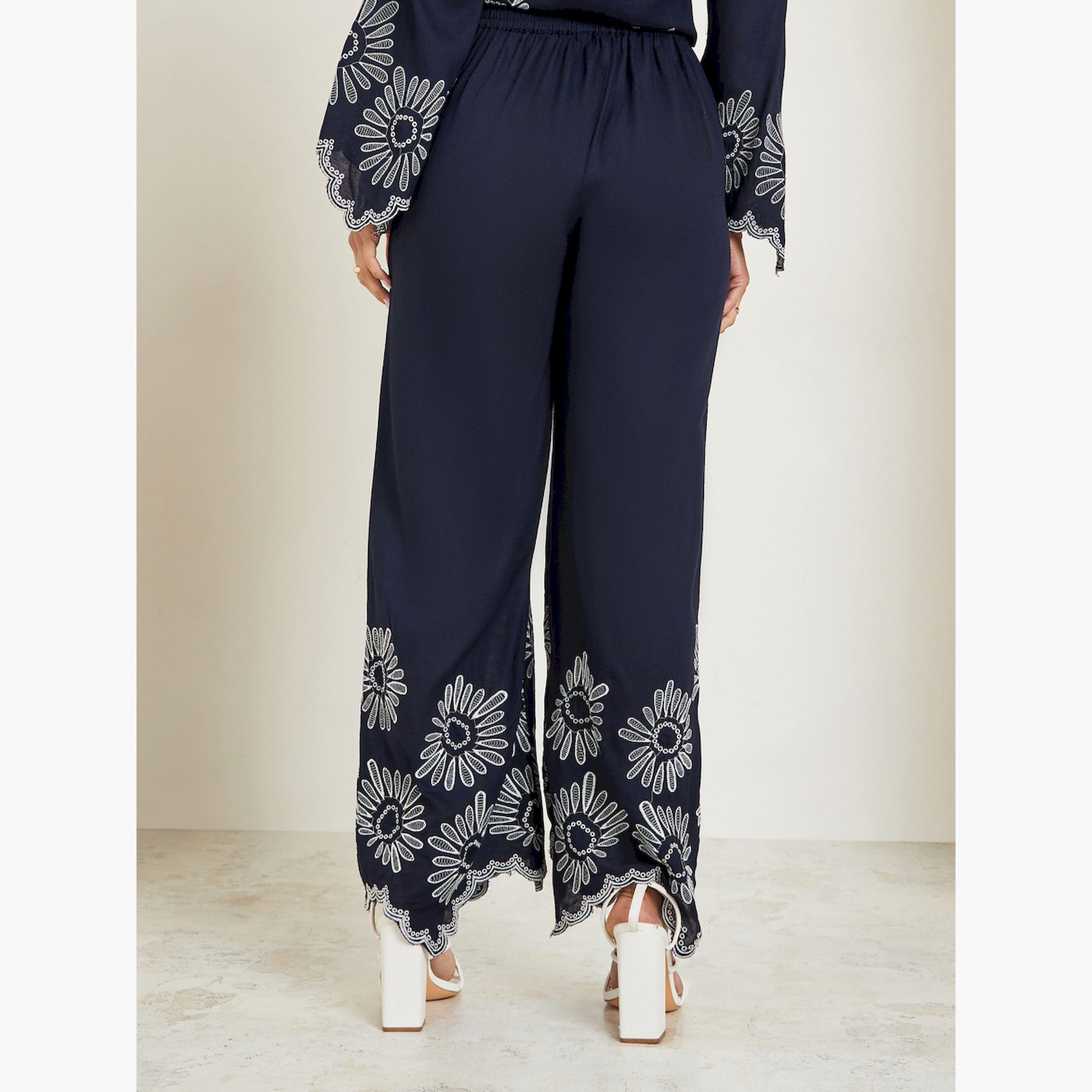 بنطال مطرز الحافة-women-clothing-bottoms-trousers-image-6
