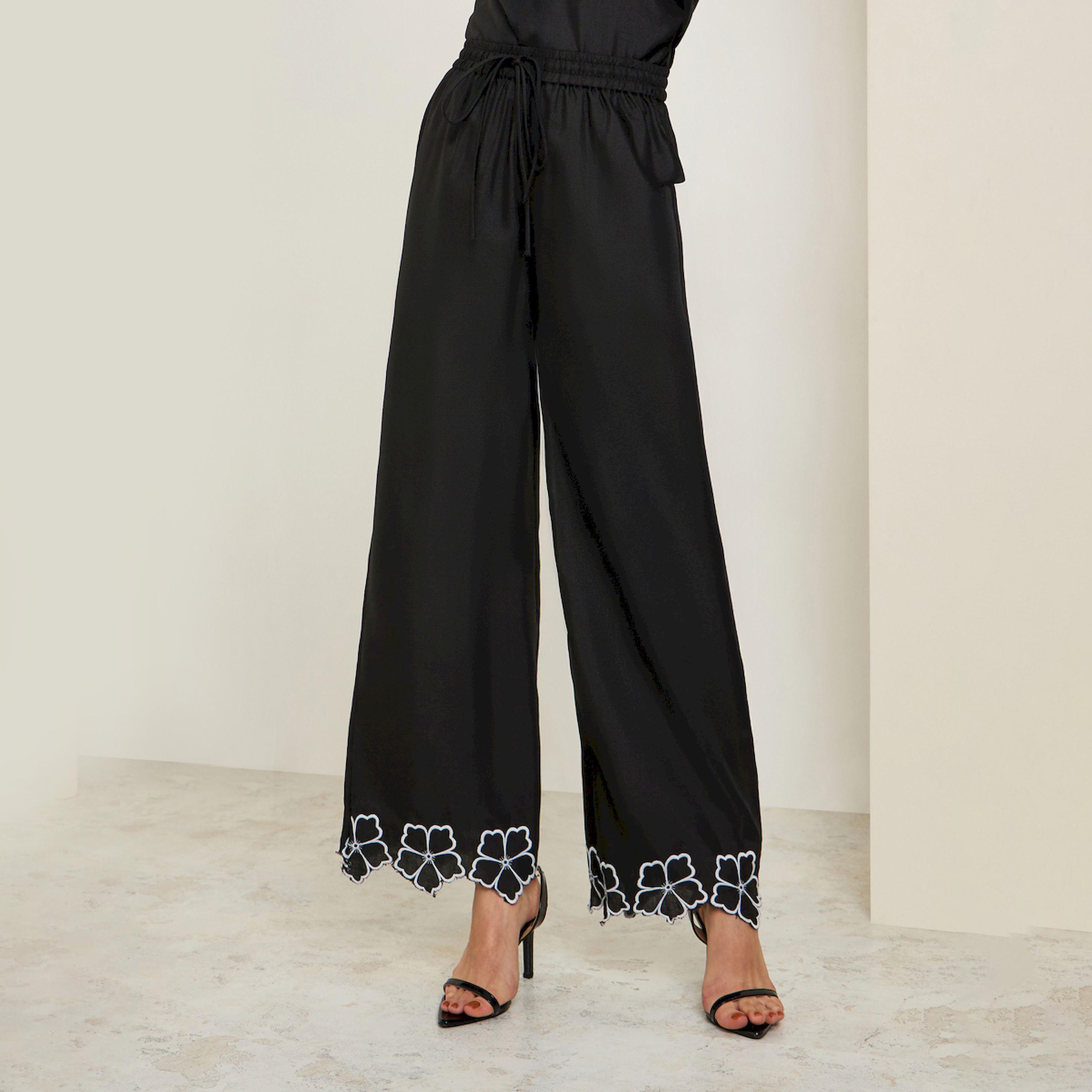 بنطال مطرز بأرجل واسعة-women-clothing-bottoms-trousers-image-1