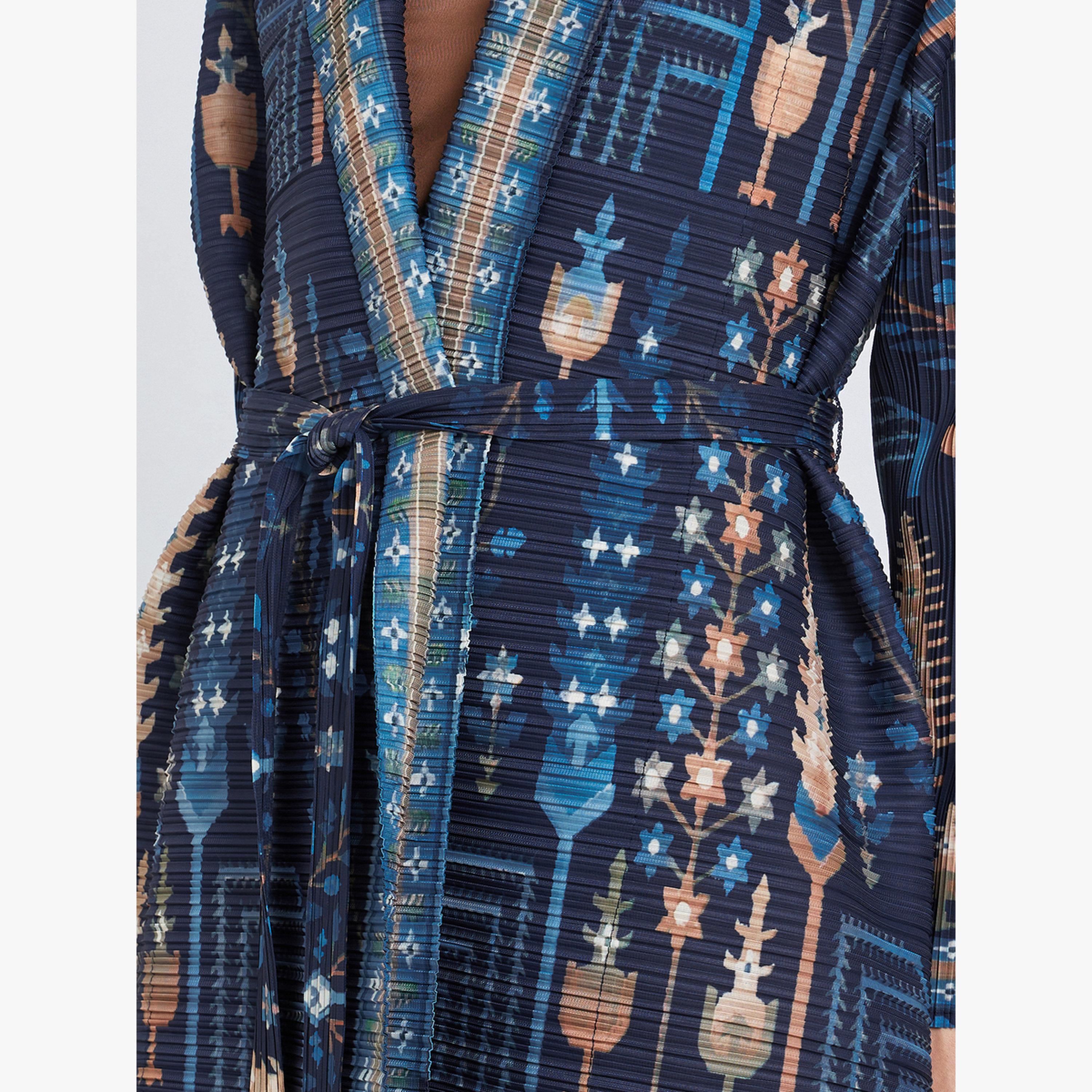 عباية محبوكة بكسرات بطبعة كاملة وأكمام طويلة-women-arabicclothing-abayas-image-4