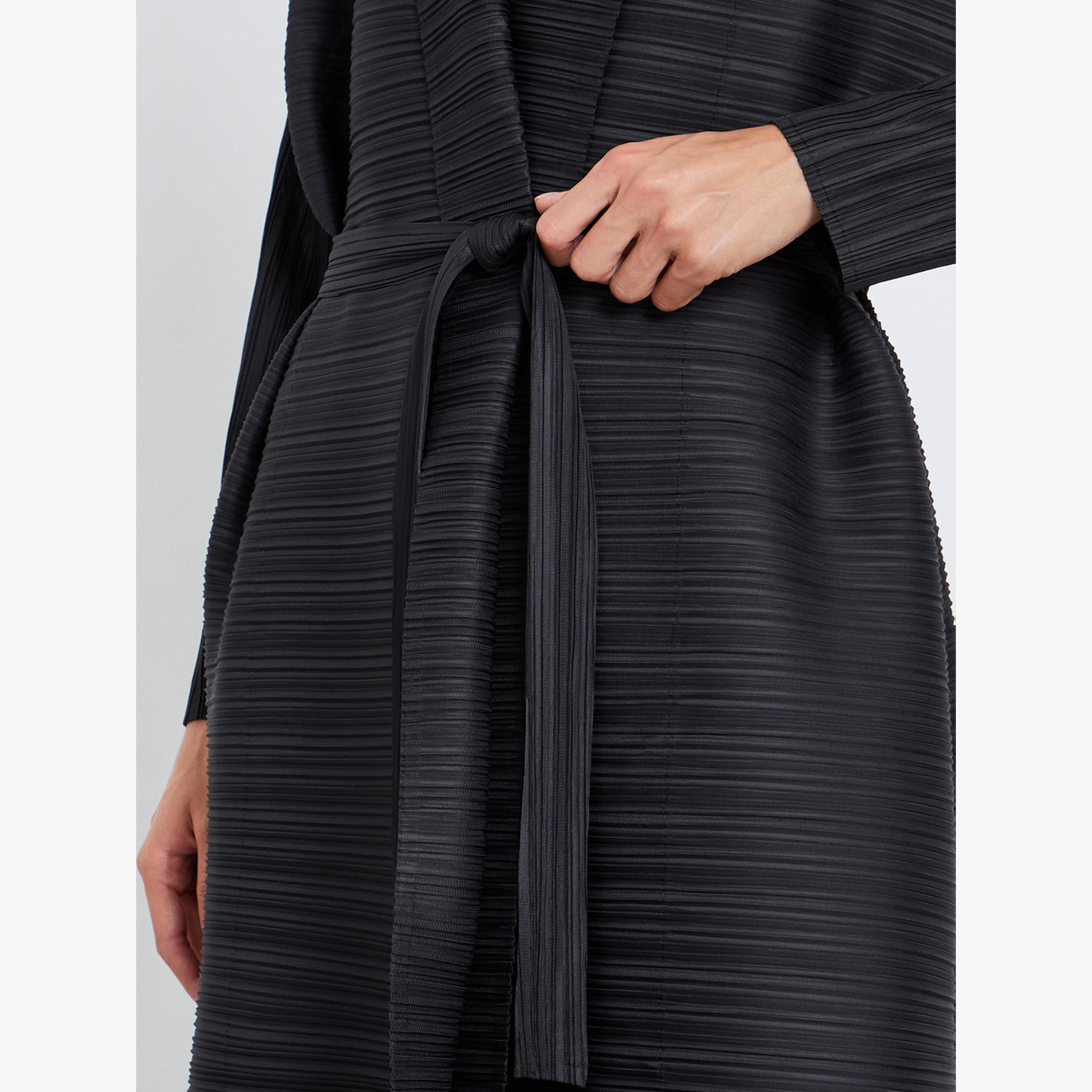 Take Two Graphic Printed Textured Pleated Long Sleeve Abaya-women-arabicclothing-abayas-image-4