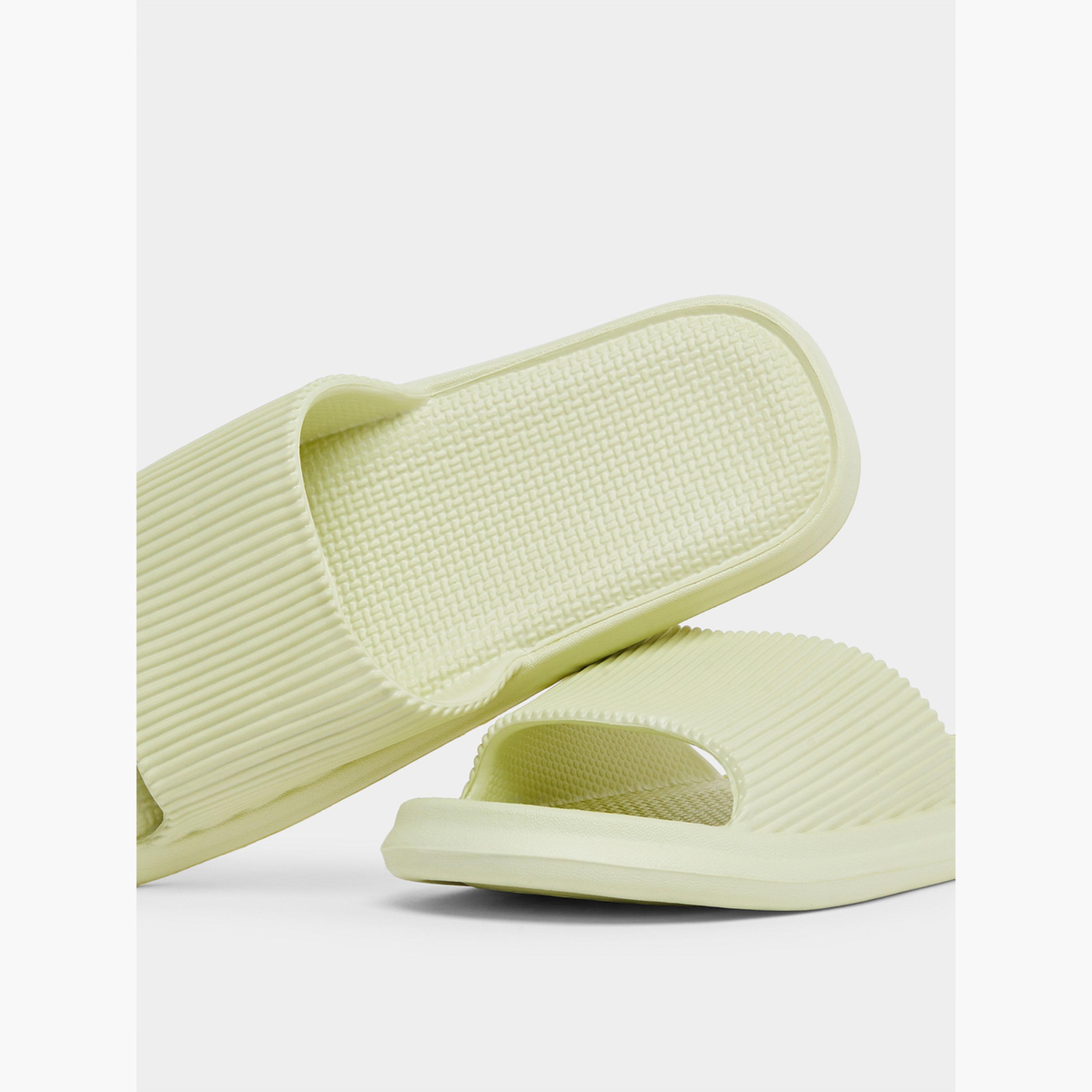 Take Two Solid Texture Anti-Slip Bathroom Slippers-women-shoes-flipflopsandslides-image-3