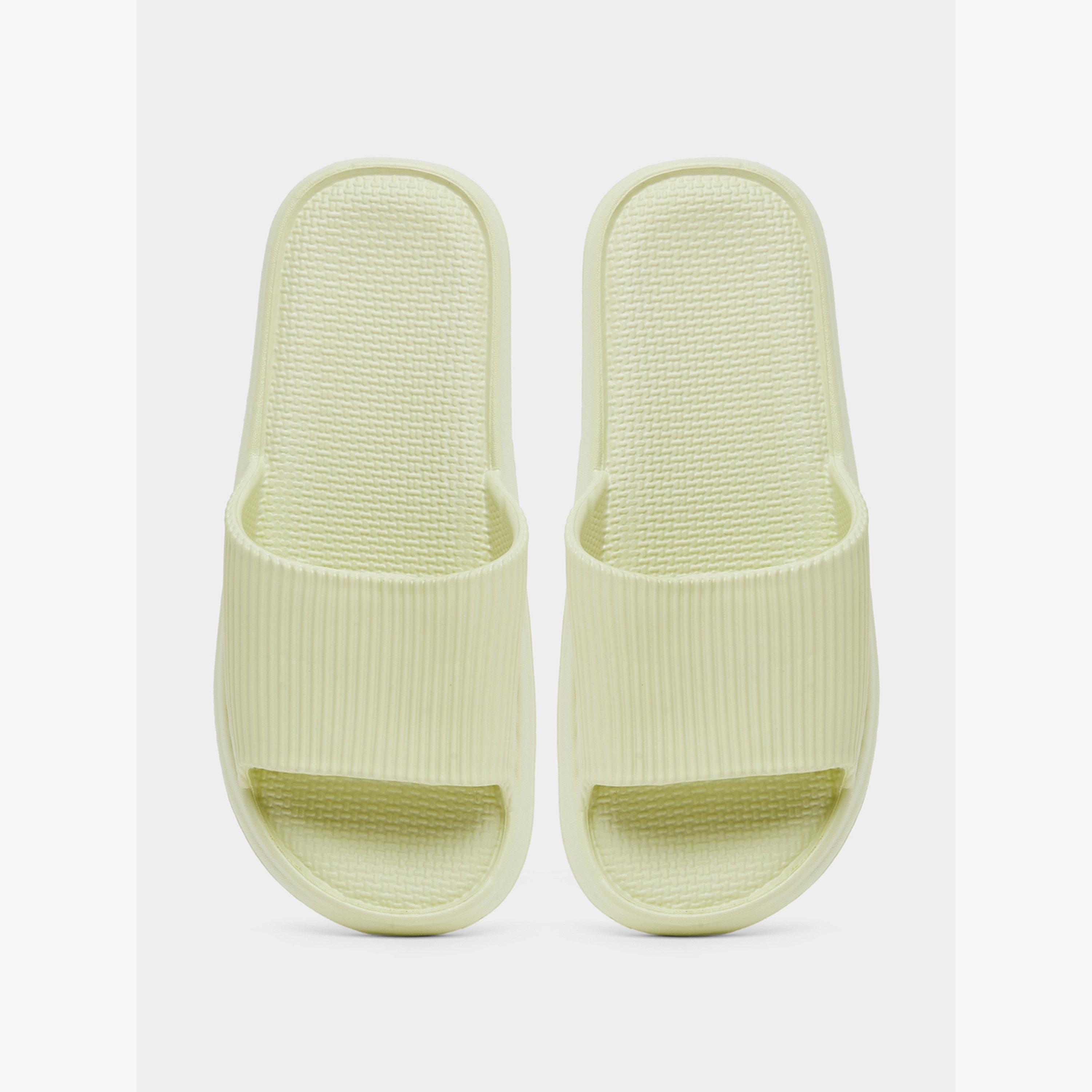Take Two Solid Texture Anti-Slip Bathroom Slippers-women-shoes-flipflopsandslides-image-5