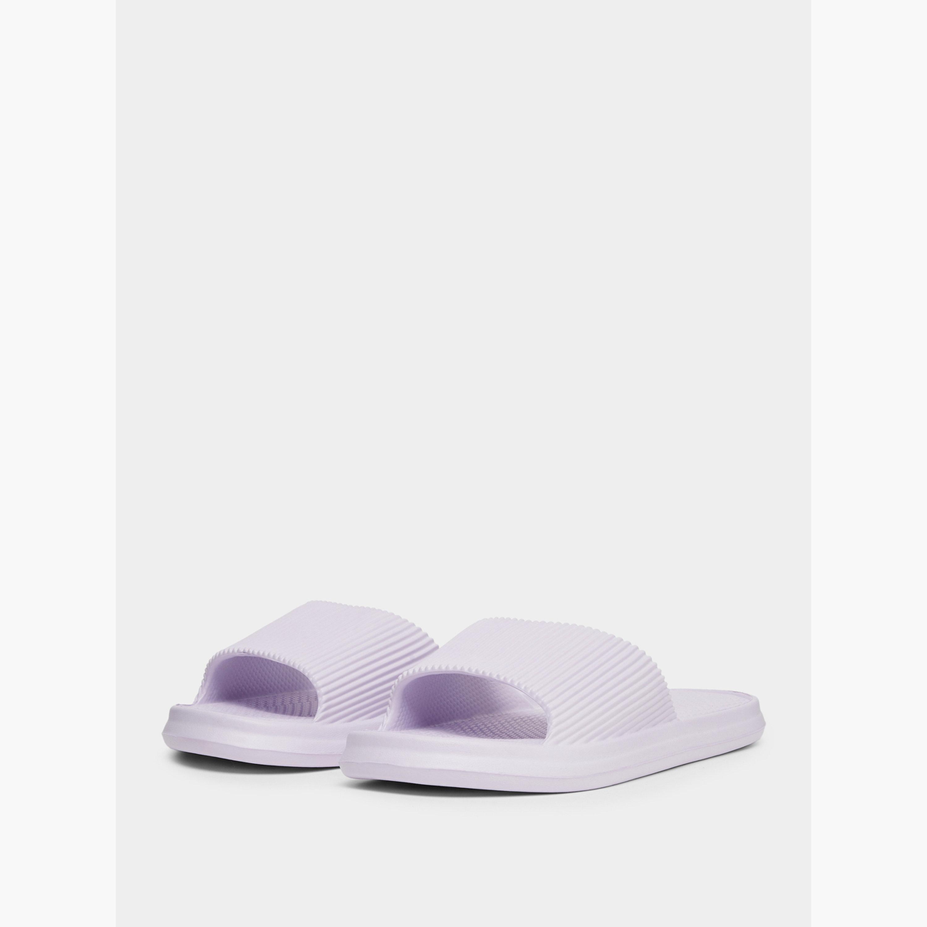 Take Two Solid Texture Anti-Slip Bathroom Slippers-women-shoes-flipflopsandslides-image-1