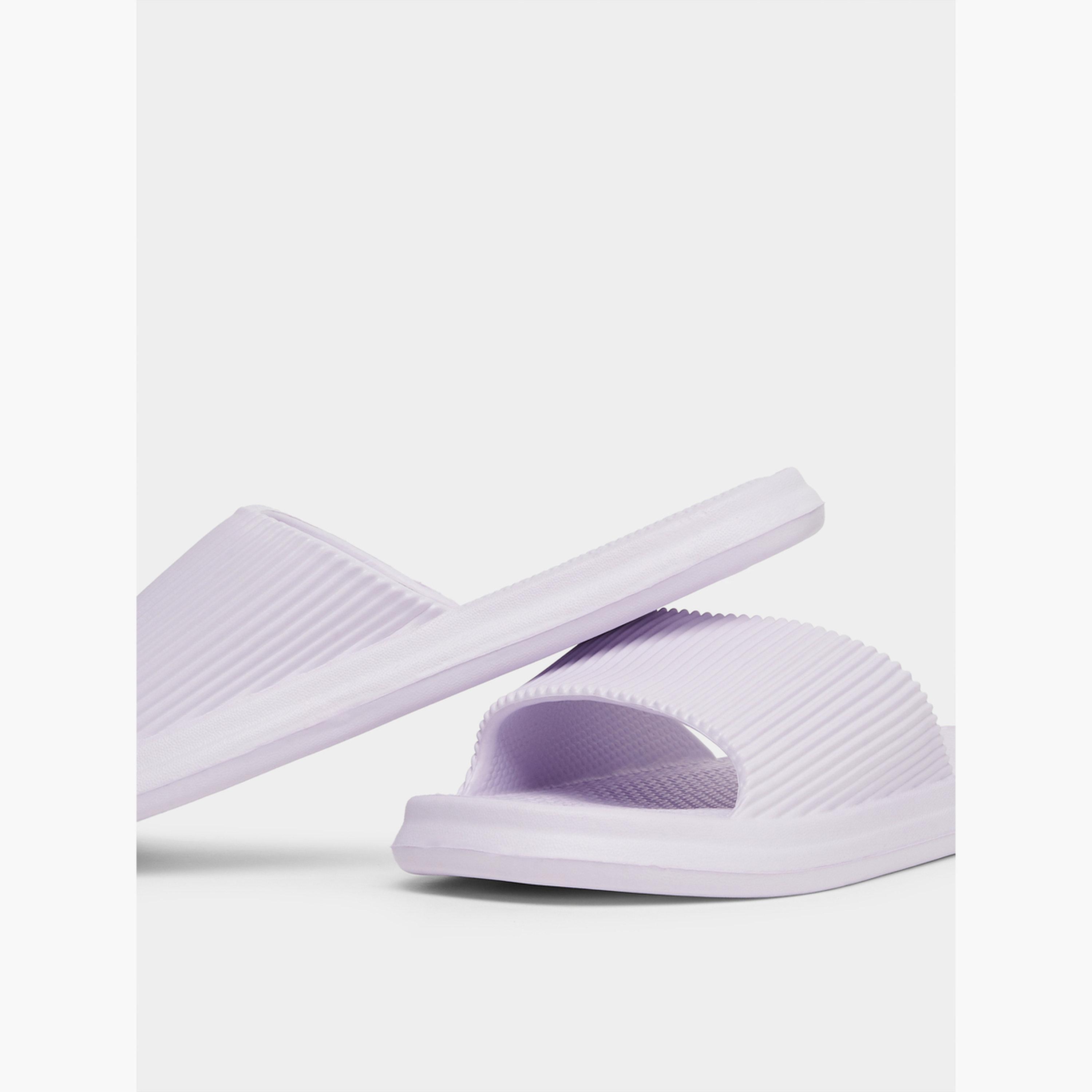 Take Two Solid Texture Anti-Slip Bathroom Slippers-women-shoes-flipflopsandslides-image-3