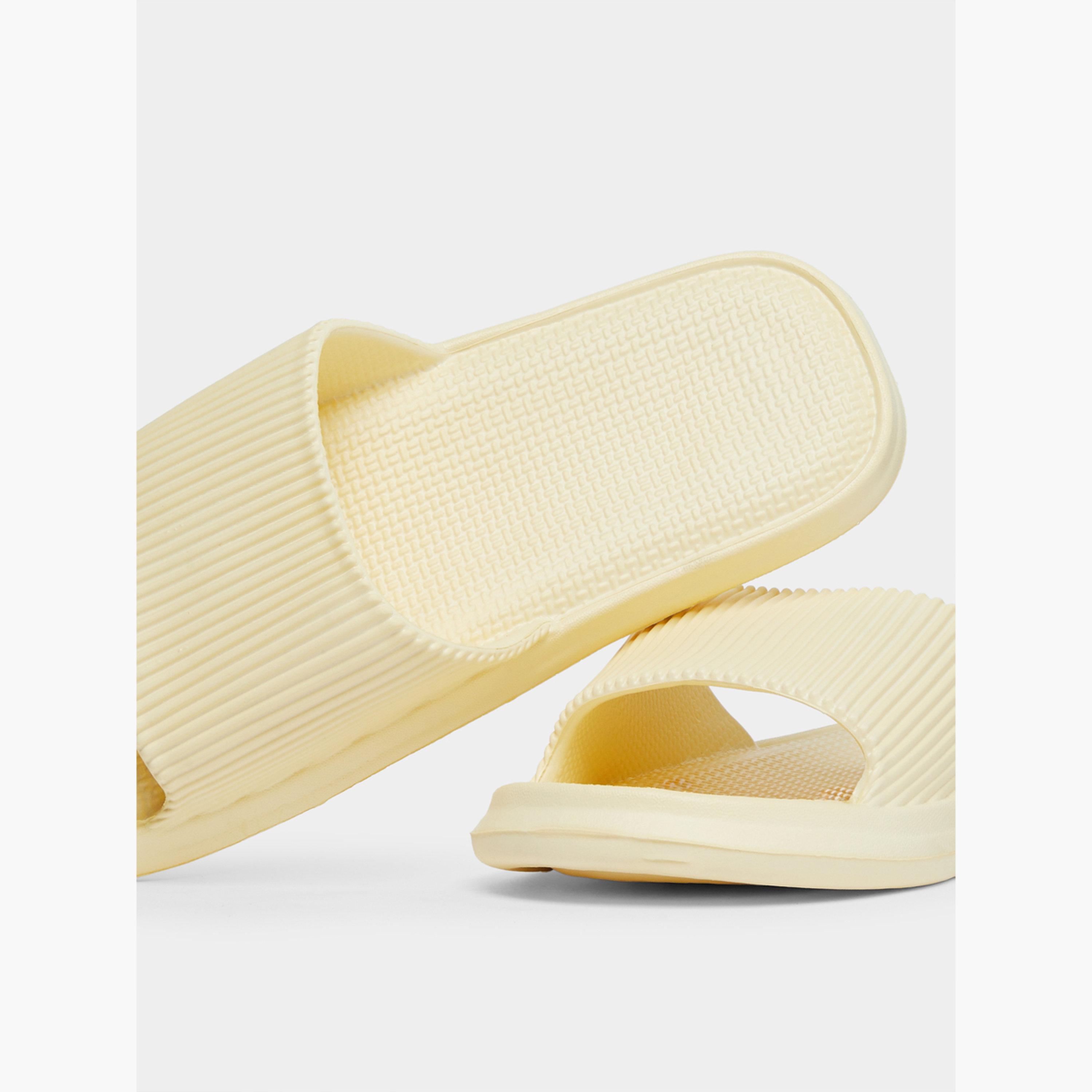 Take Two Solid Texture Anti-Slip Bathroom Slippers-women-shoes-flipflopsandslides-image-3