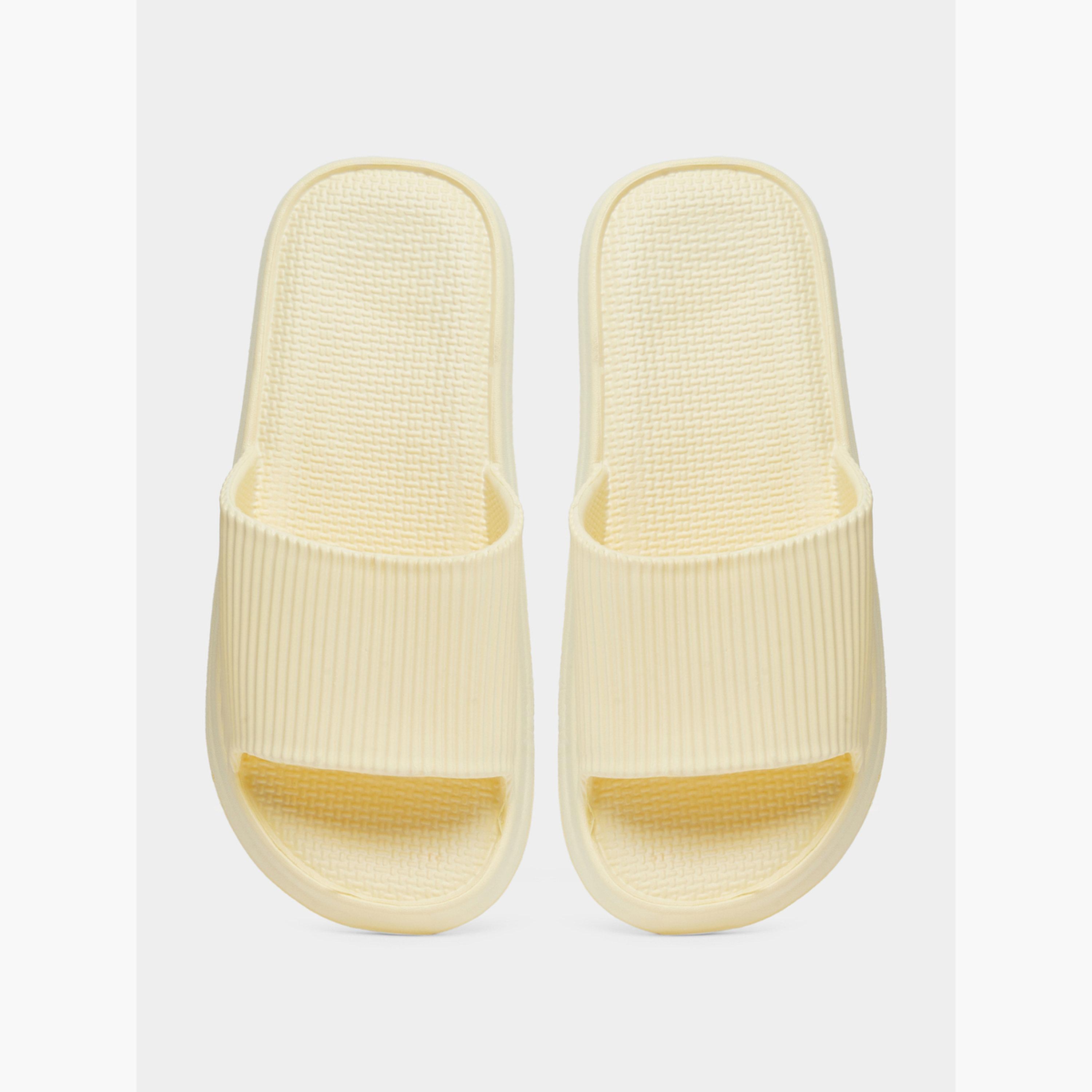 Take Two Solid Texture Anti-Slip Bathroom Slippers-women-shoes-flipflopsandslides-image-5