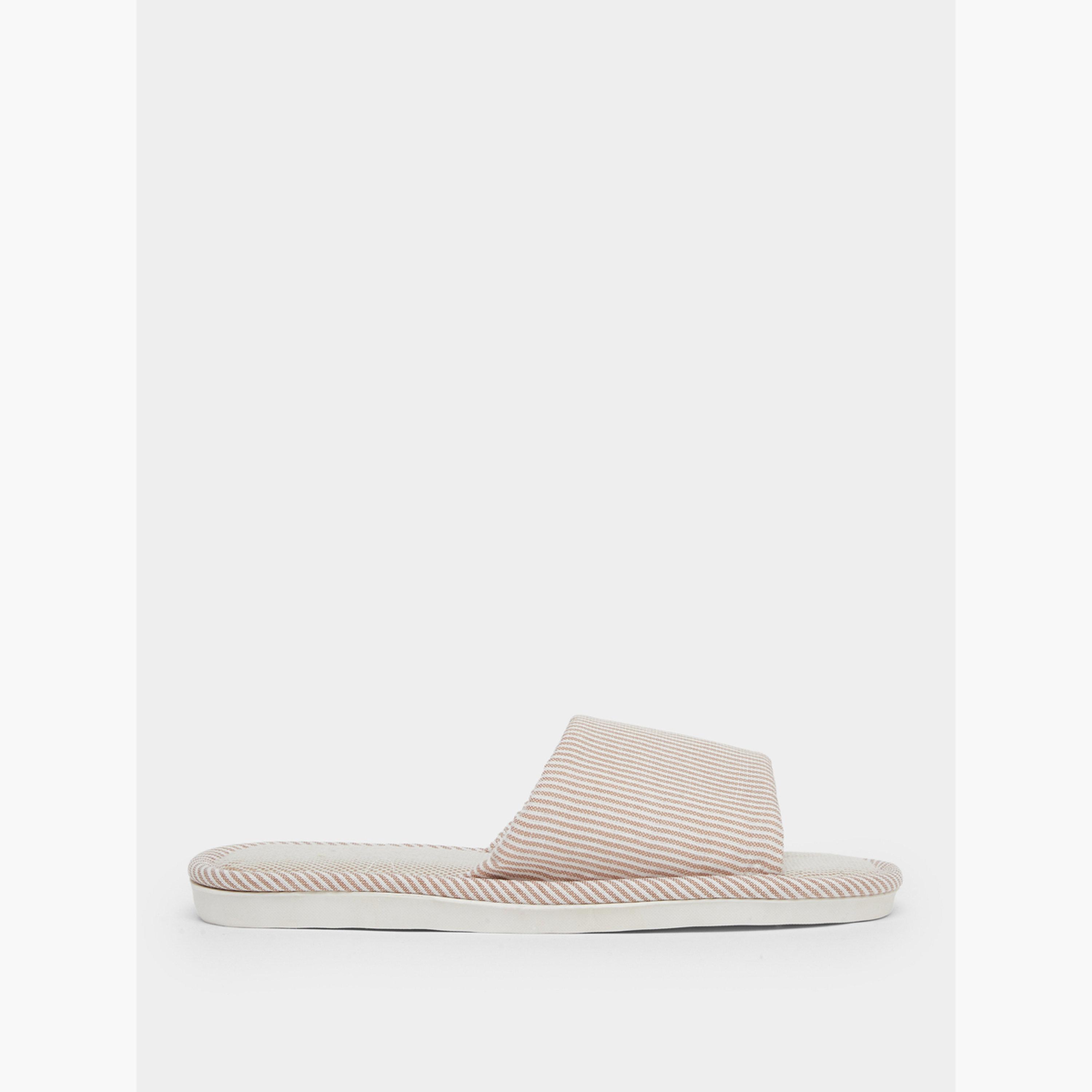 Take Two Striped Bathroom Slippers-women-shoes-bedroomslippers-image-2