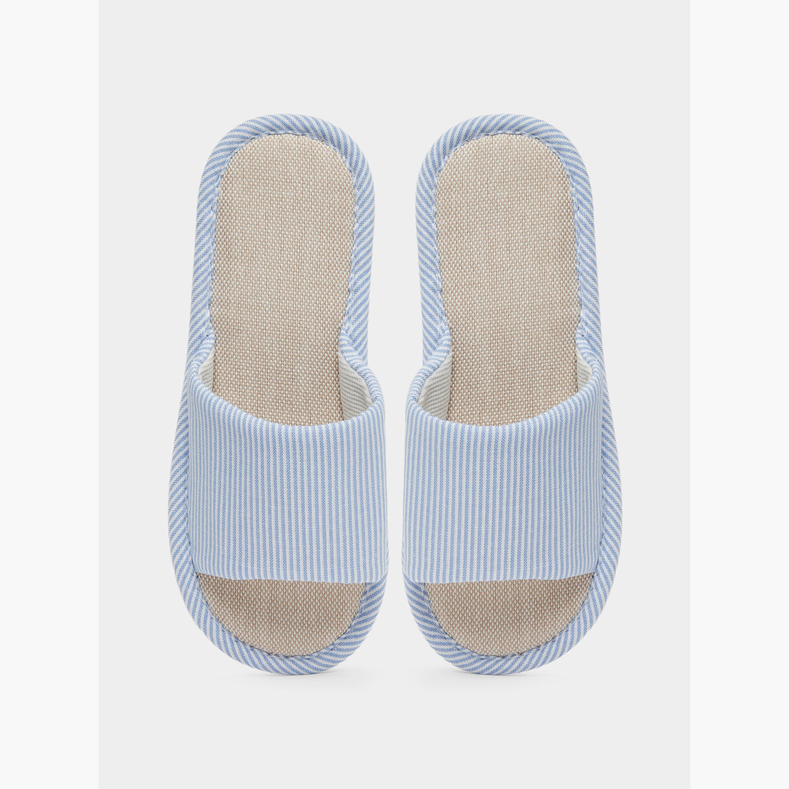 Take Two Striped Bathroom Slippers-women-shoes-bedroomslippers-image-5