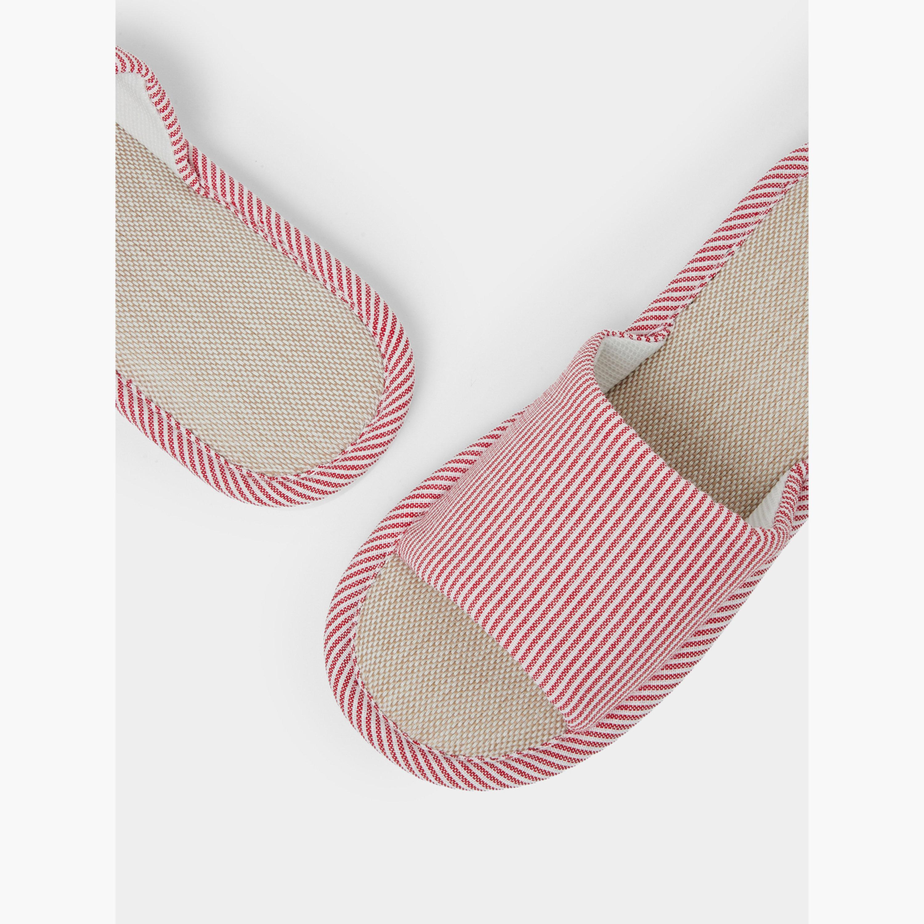 Take Two Striped Bathroom Slippers-women-shoes-bedroomslippers-image-3