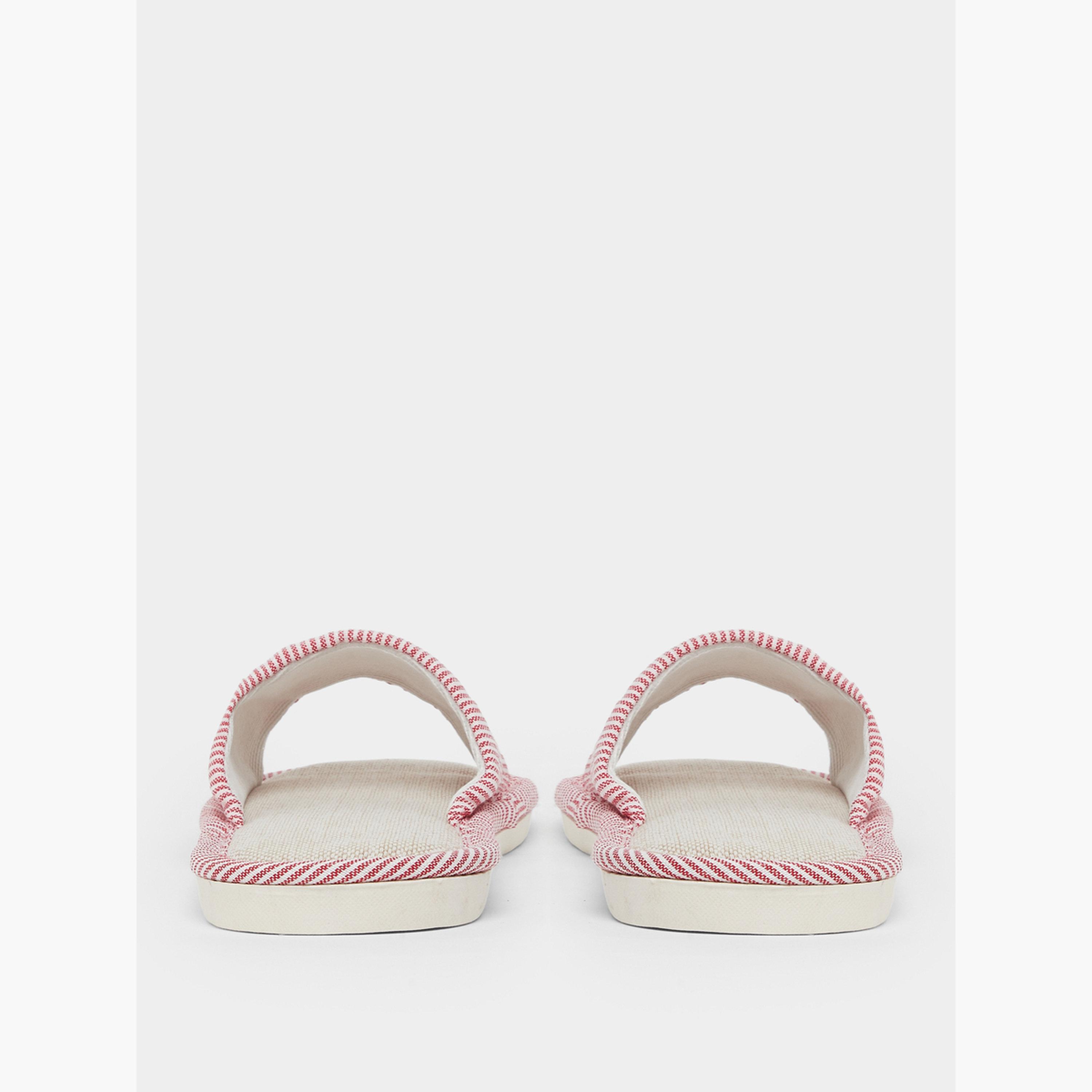 Take Two Striped Bathroom Slippers-women-shoes-bedroomslippers-image-4