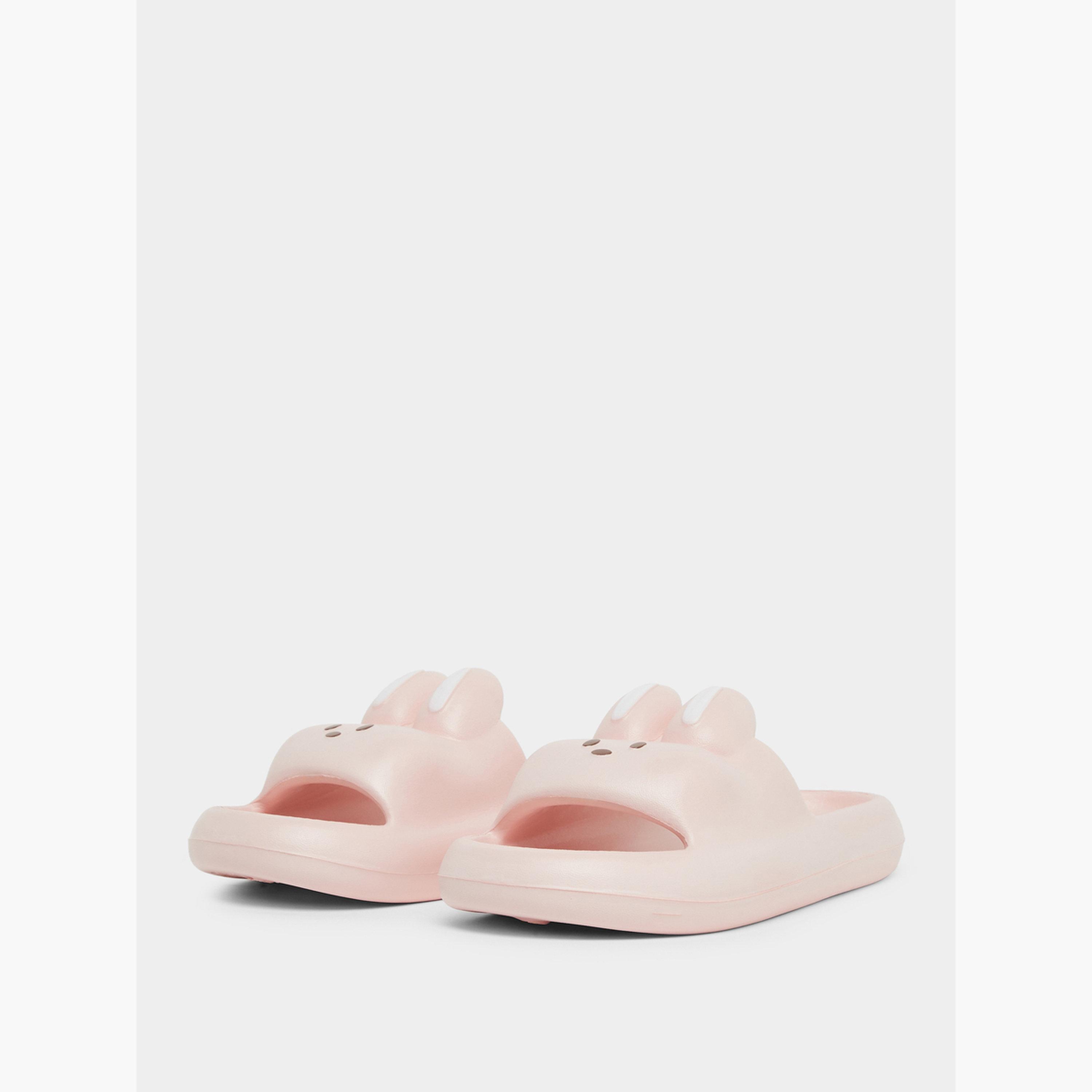 تيك تو - شبشب حمام متين ومضاد للانزلاق على شكل أرنب لطيف-women-shoes-flipflopsandslides-image-6
