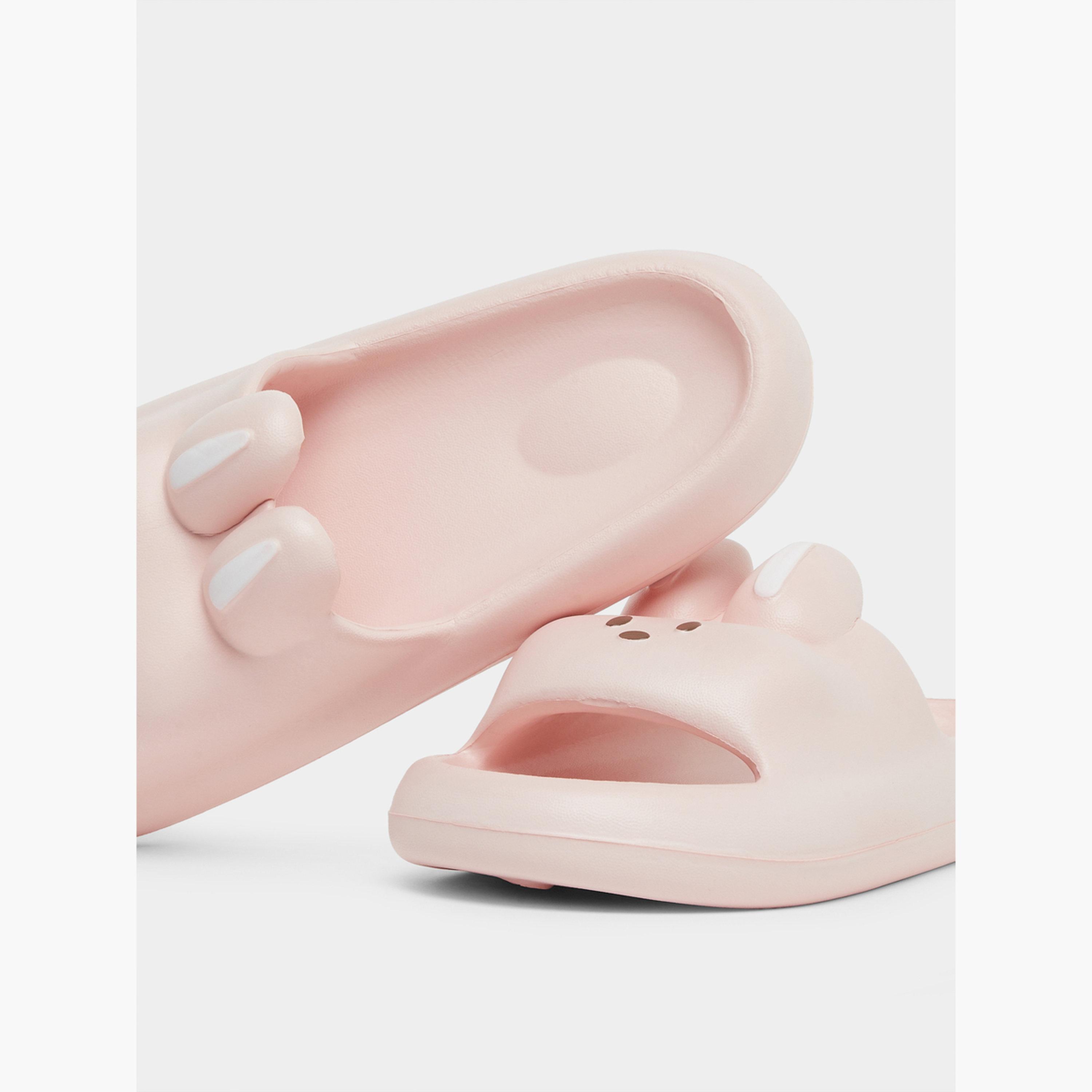 Take Two Solid Cute Rabbit Anti-Slip Bathroom Slippers-women-shoes-flipflopsandslides-image-3