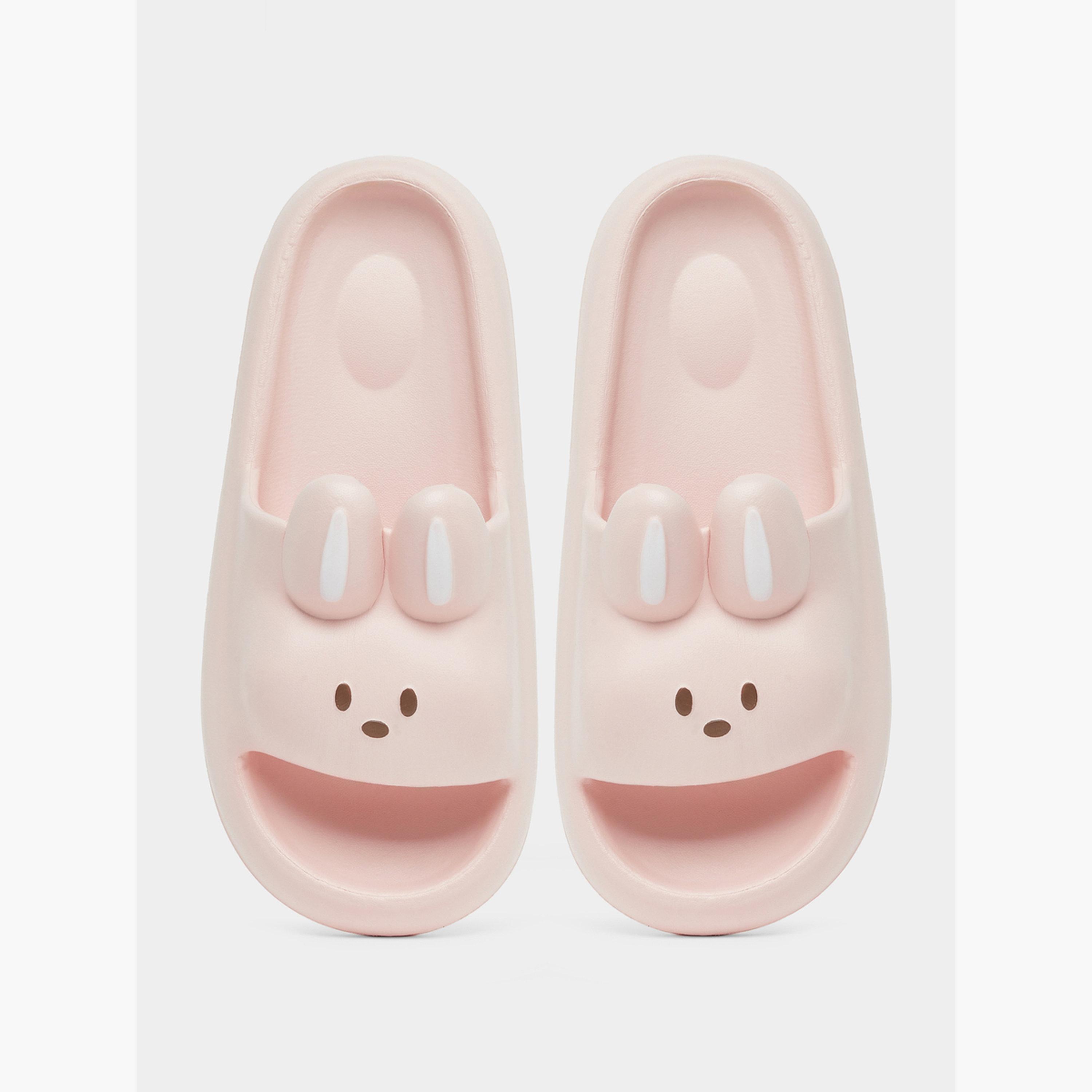تيك تو - شبشب حمام متين ومضاد للانزلاق على شكل أرنب لطيف-women-shoes-flipflopsandslides-image-2