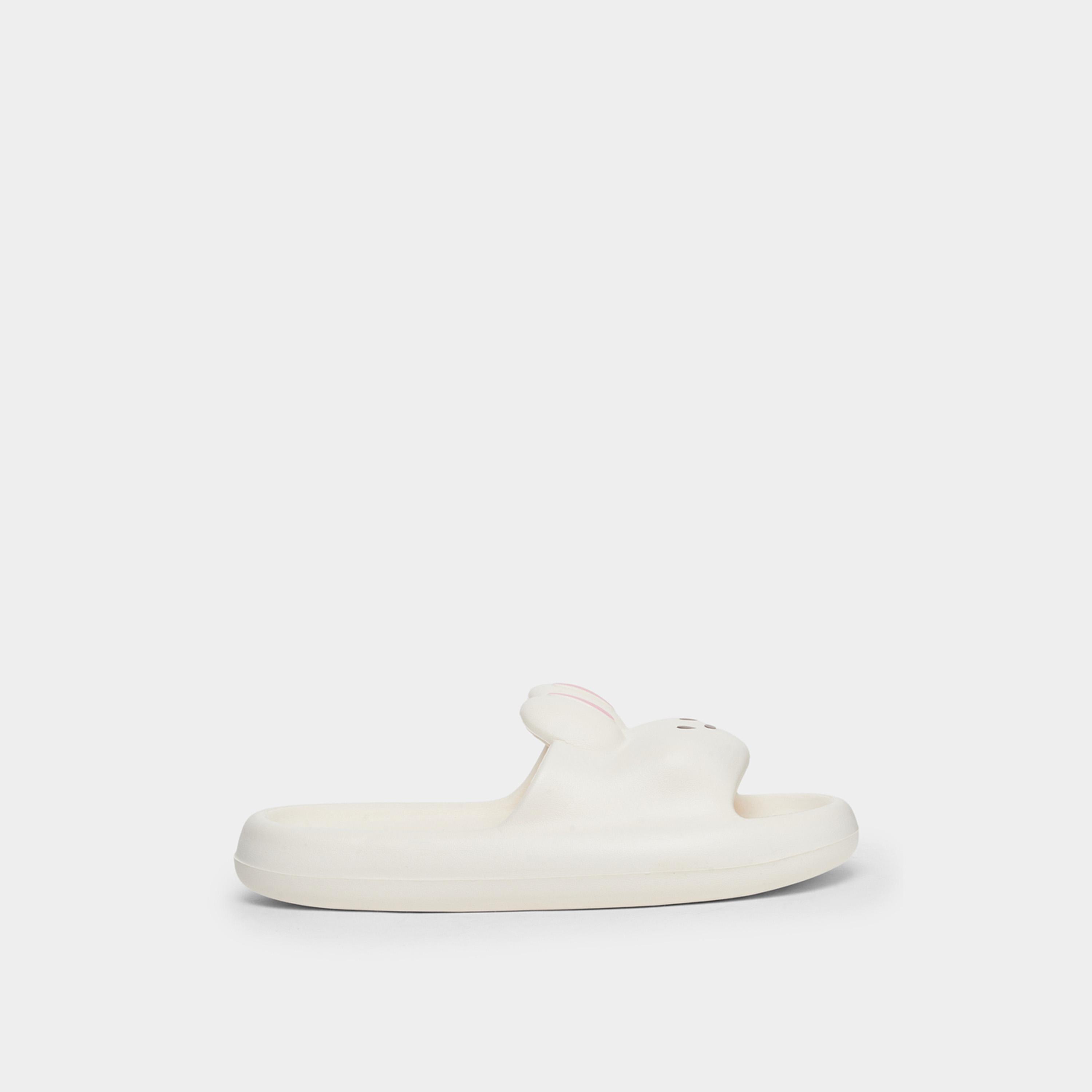 تيك تو - شبشب أرنب ابيض-women-shoes-flats-slides-image-5