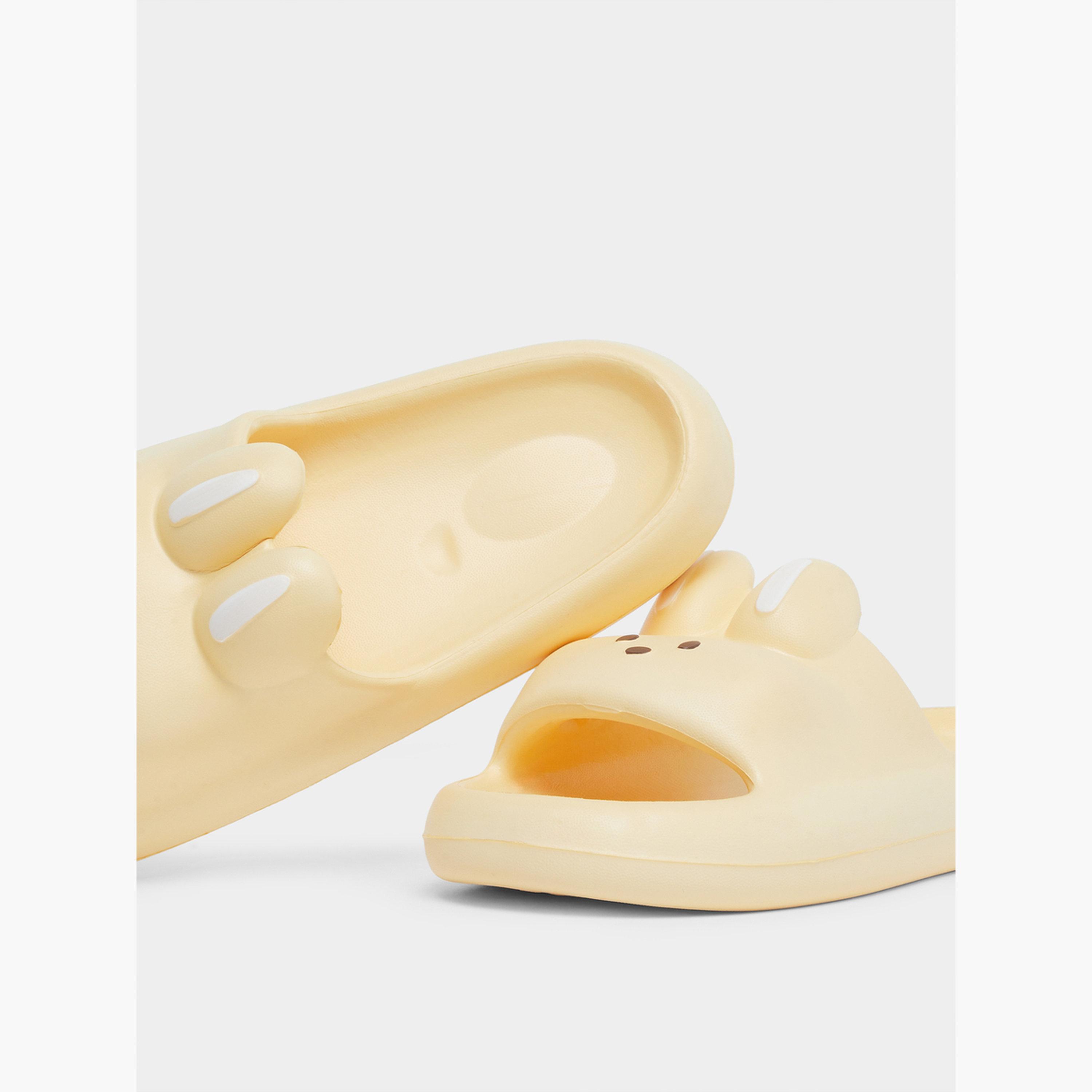 تيك تو - شبشب حمام متين ومضاد للانزلاق على شكل أرنب لطيف-women-shoes-flipflopsandslides-image-3