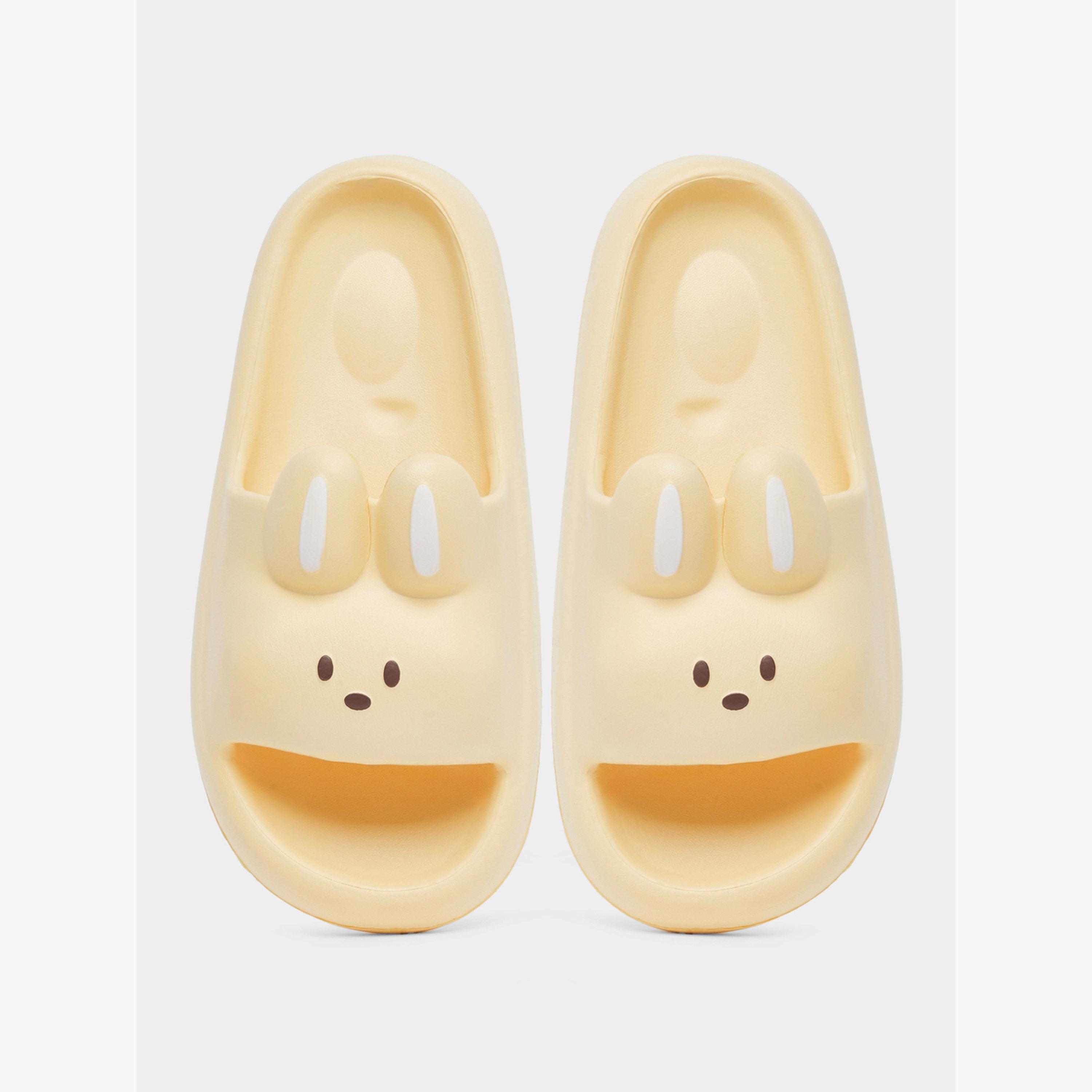 Take Two Solid Cute Rabbit Anti-Slip Bathroom Slippers-women-shoes-flipflopsandslides-image-5