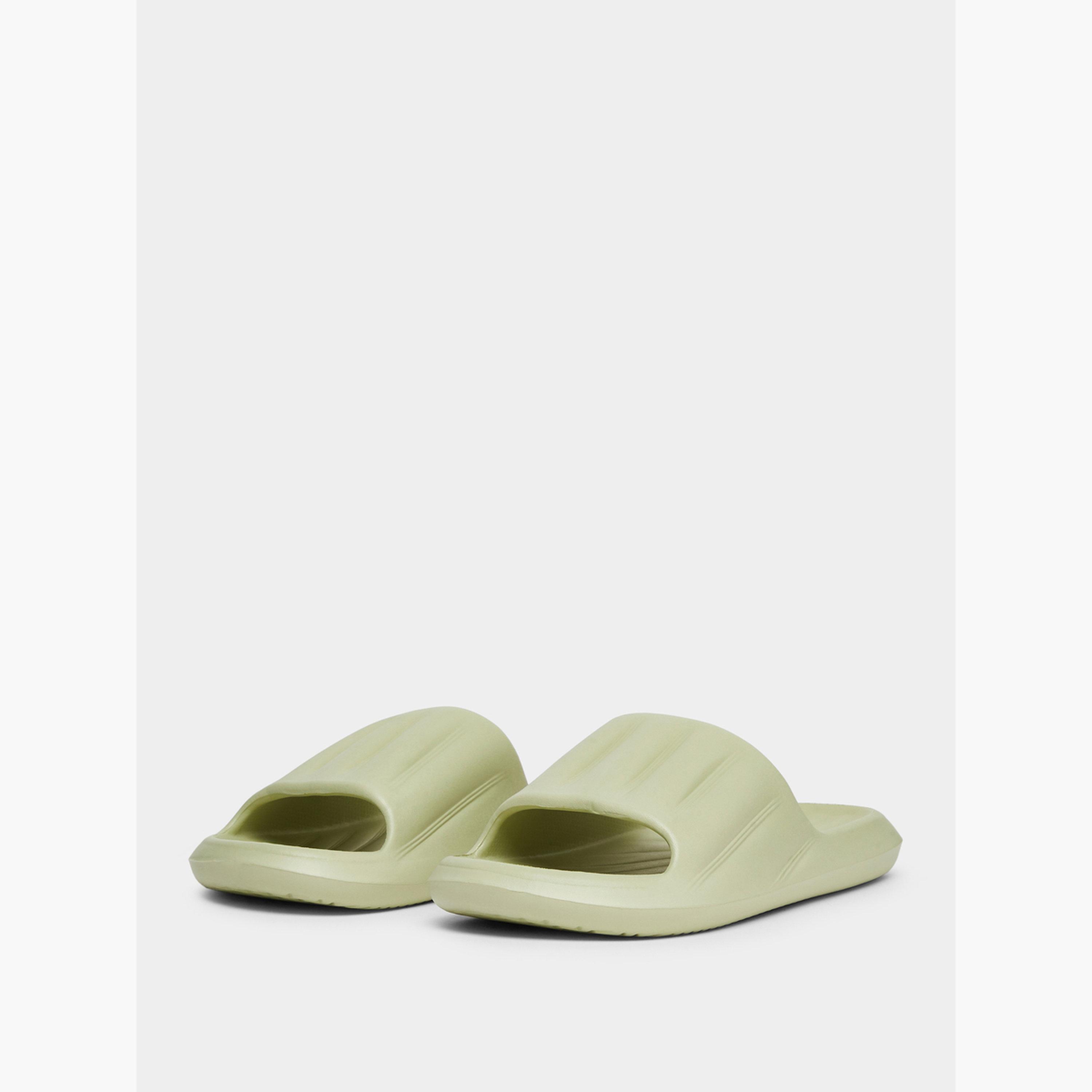 Take Two Solid Texture Anti-Slip Bathroom Slippers-women-shoes-flipflopsandslides-image-1