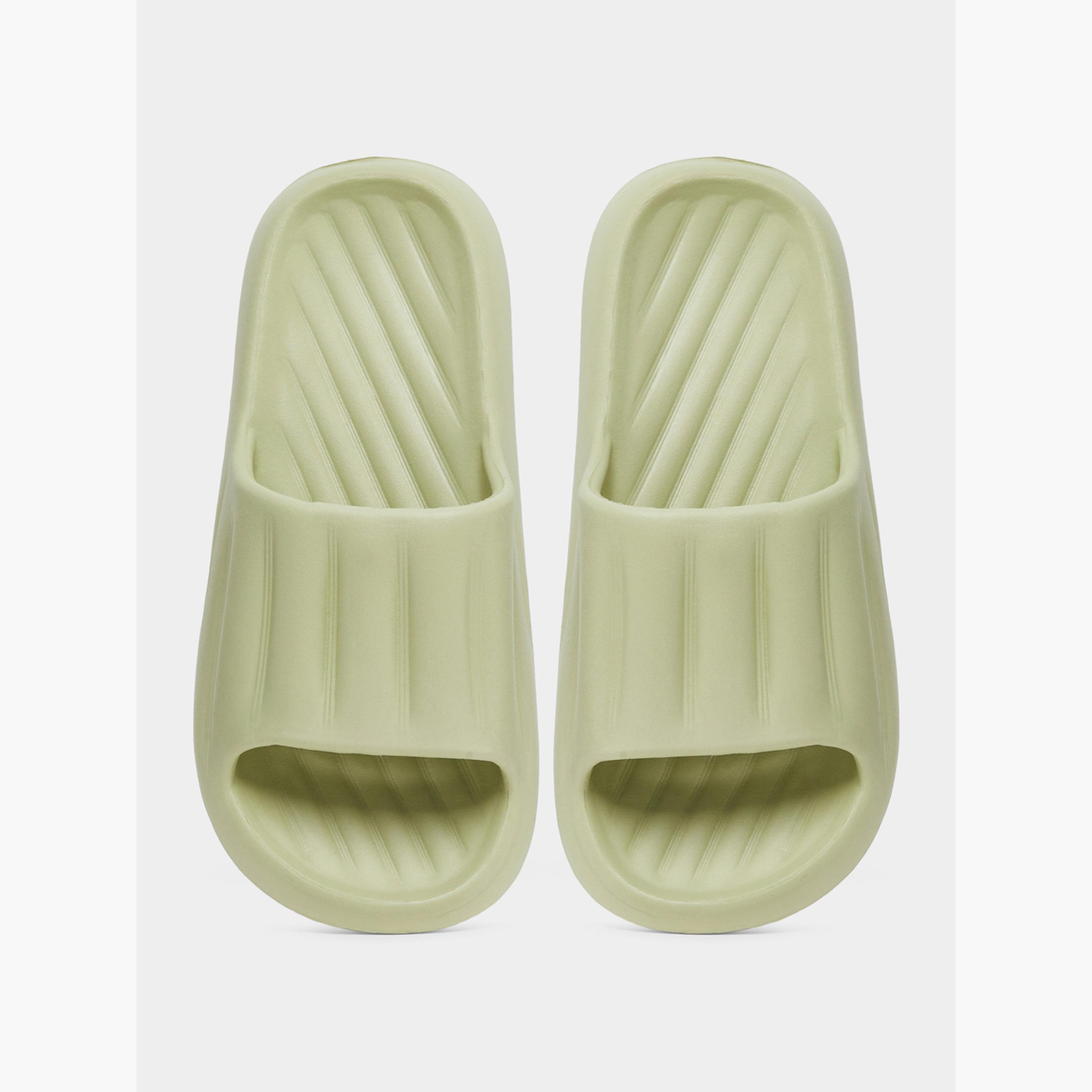 Take Two Solid Texture Anti-Slip Bathroom Slippers-women-shoes-flipflopsandslides-image-5