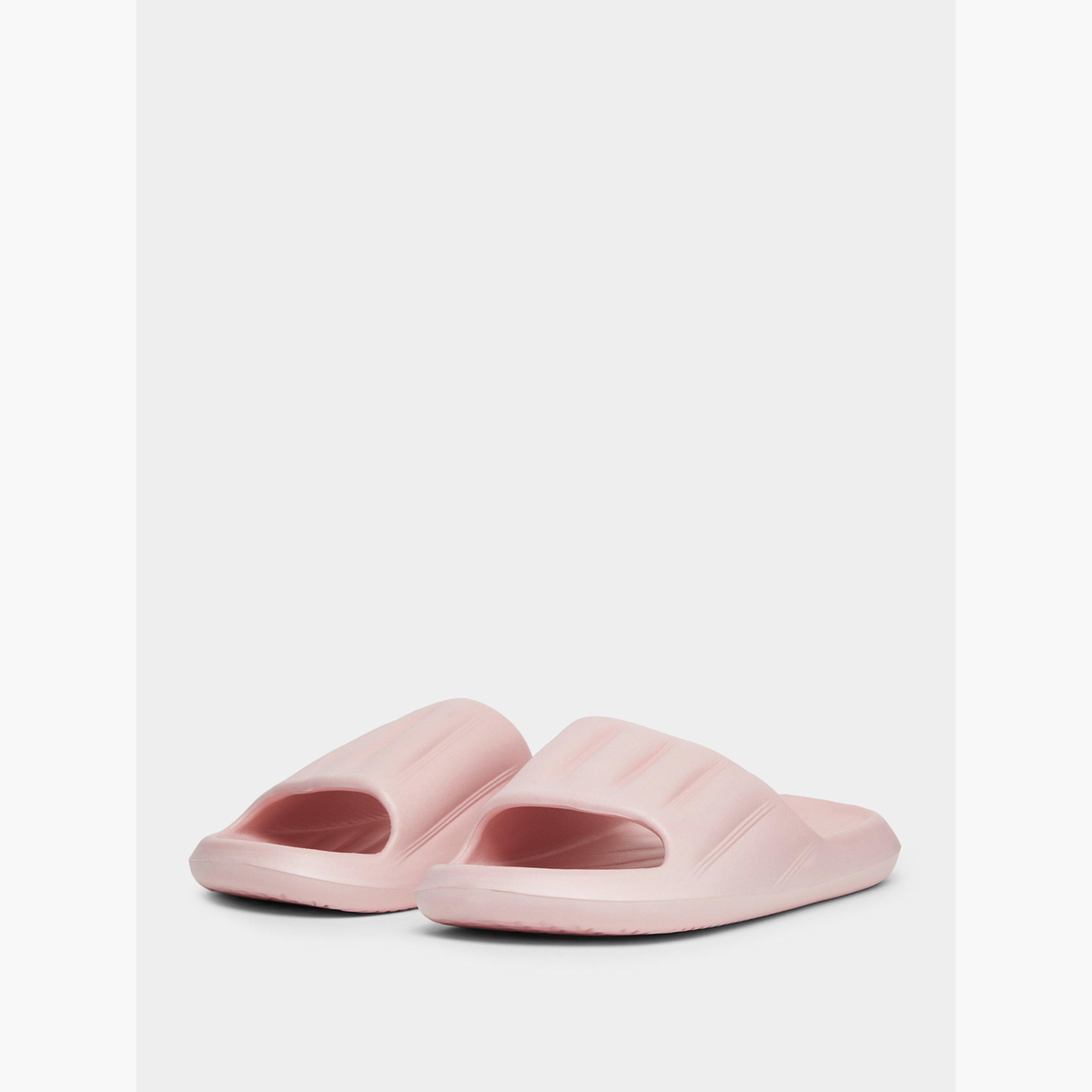 Take Two Solid Texture Anti-Slip Bathroom Slippers-women-shoes-flipflopsandslides-image-1