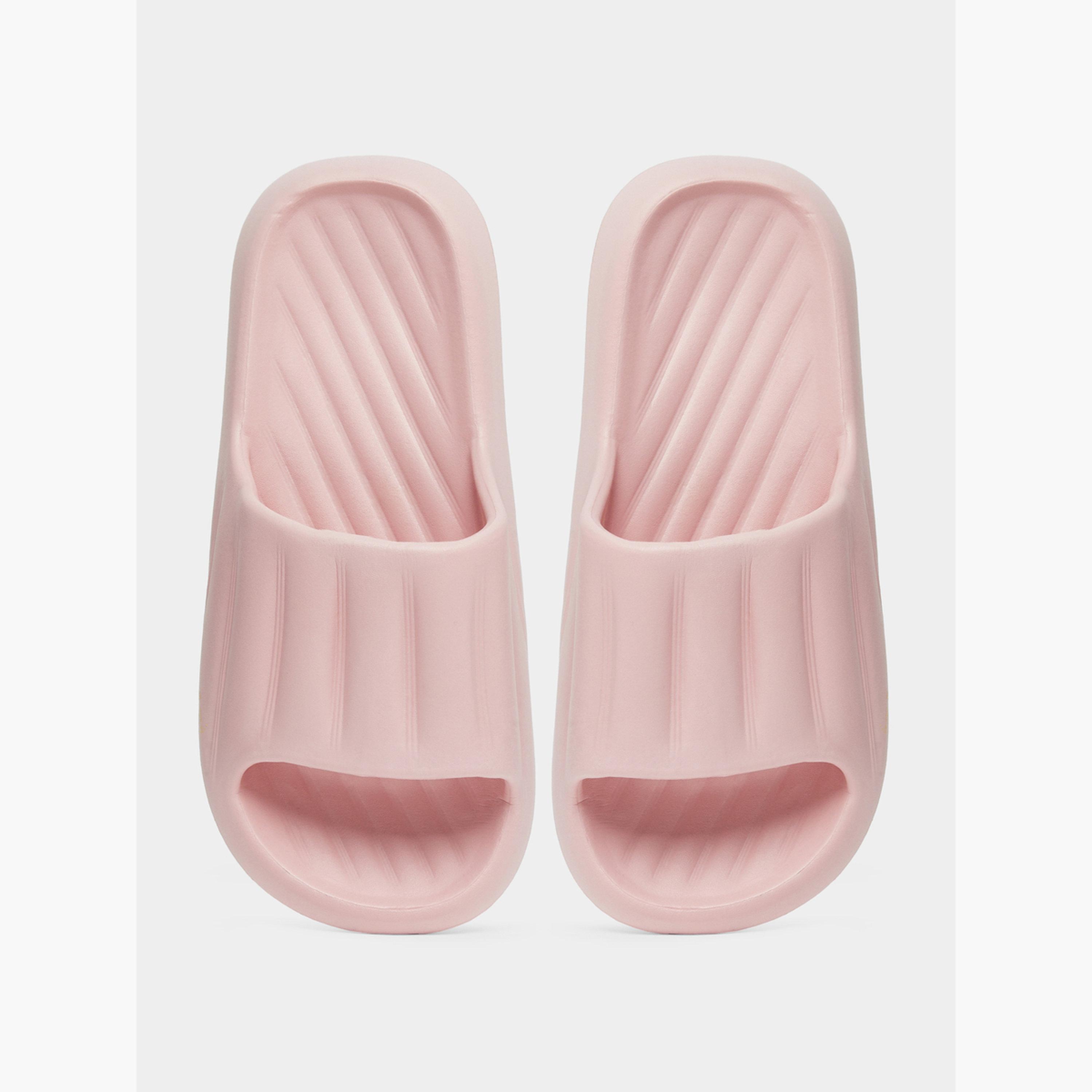 Take Two Solid Texture Anti-Slip Bathroom Slippers-women-shoes-flipflopsandslides-image-5