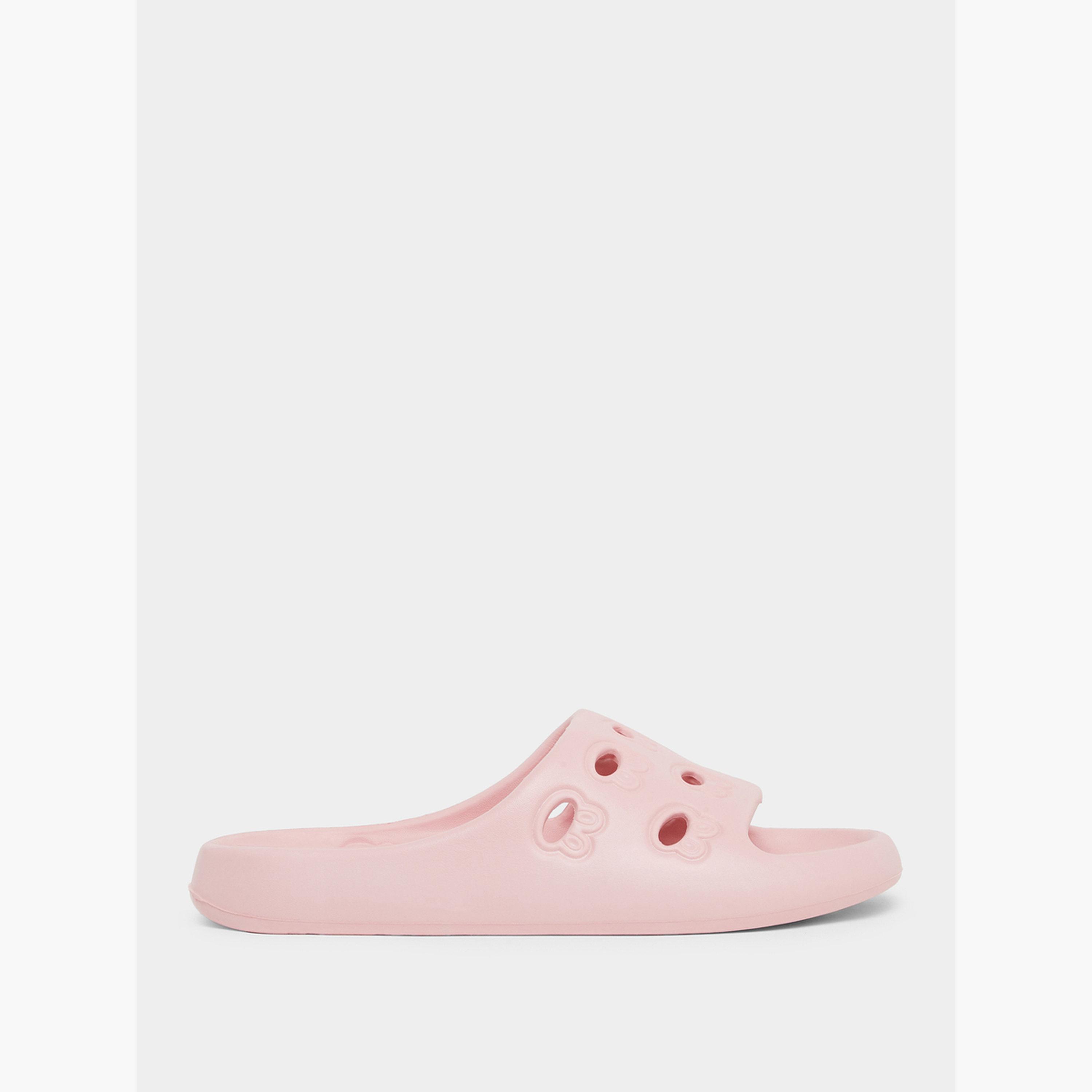 Take Two Solid Cut Out Anti-Slip Bathroom Slippers-women-shoes-flats-slides-image-2
