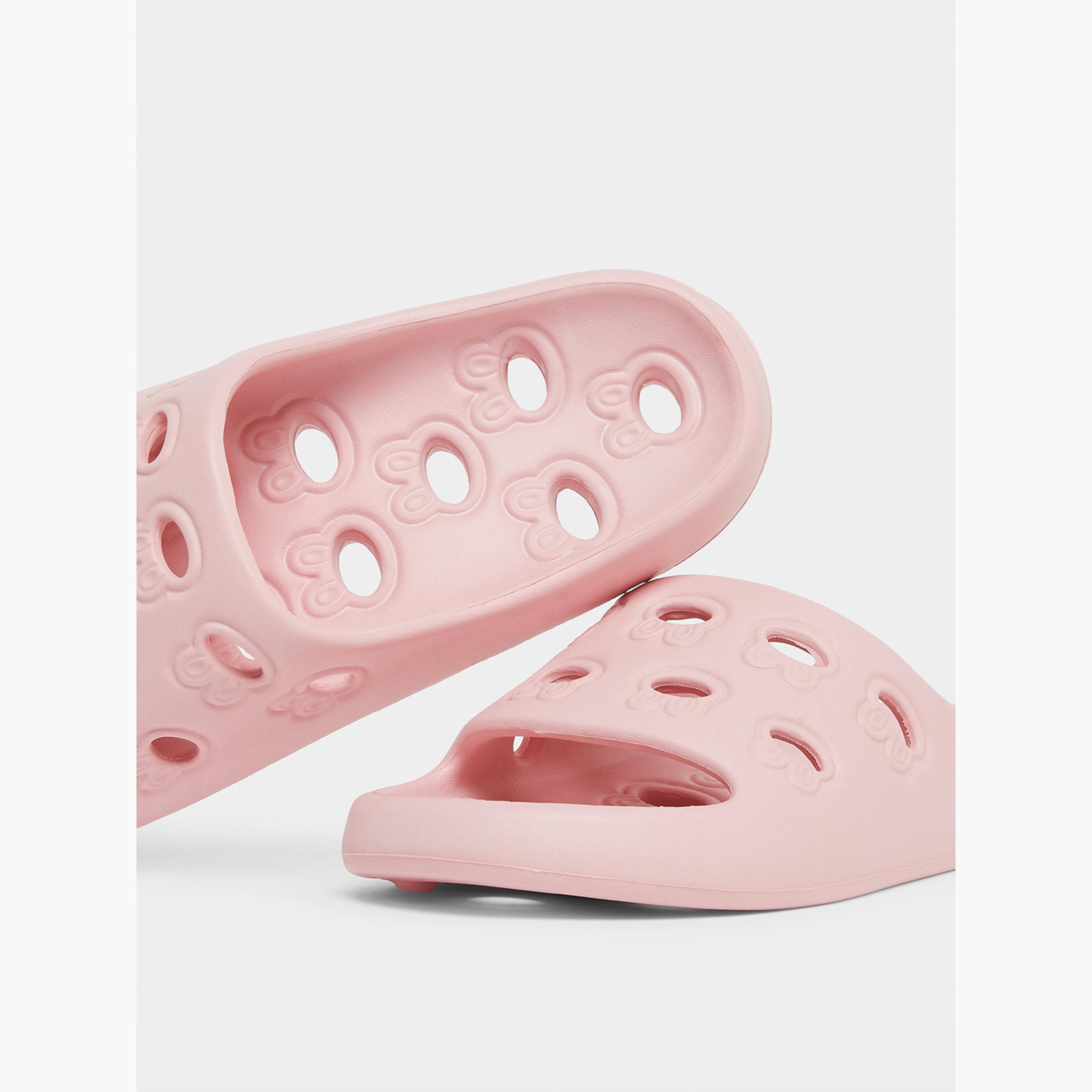 Take Two Solid Cut Out Anti-Slip Bathroom Slippers-women-shoes-flats-slides-image-3
